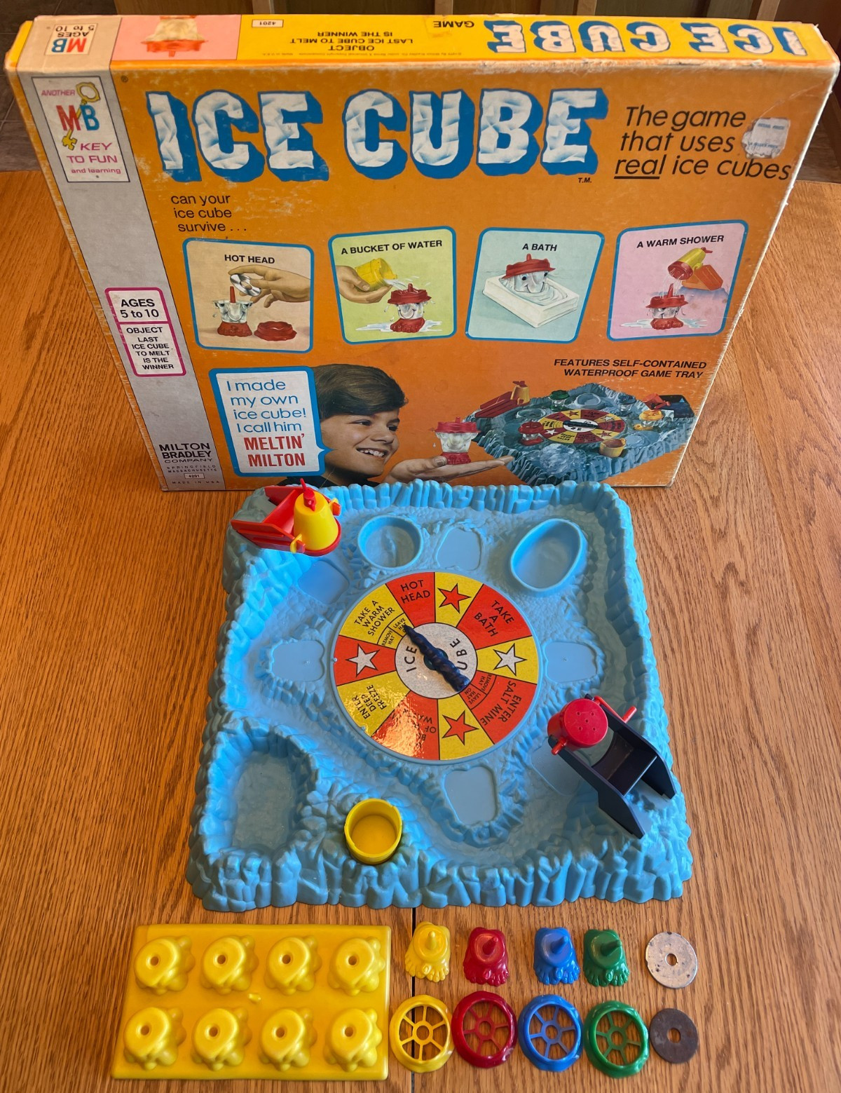 Vintage 1972 ICE CUBE Game w/ Tray by Milton Bradley RARE HTF Complete!