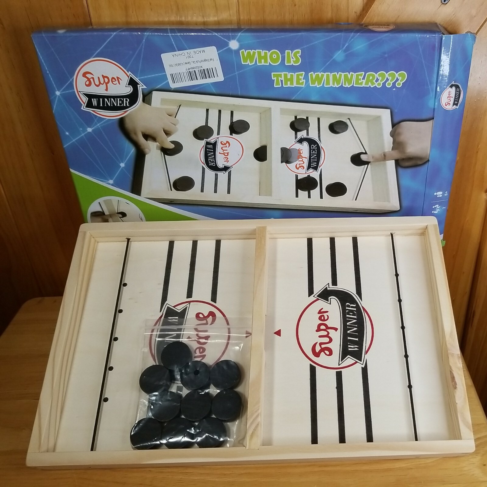 Fast Sling Puck Game Paced SlingPuck Winner Board Toys Family Games