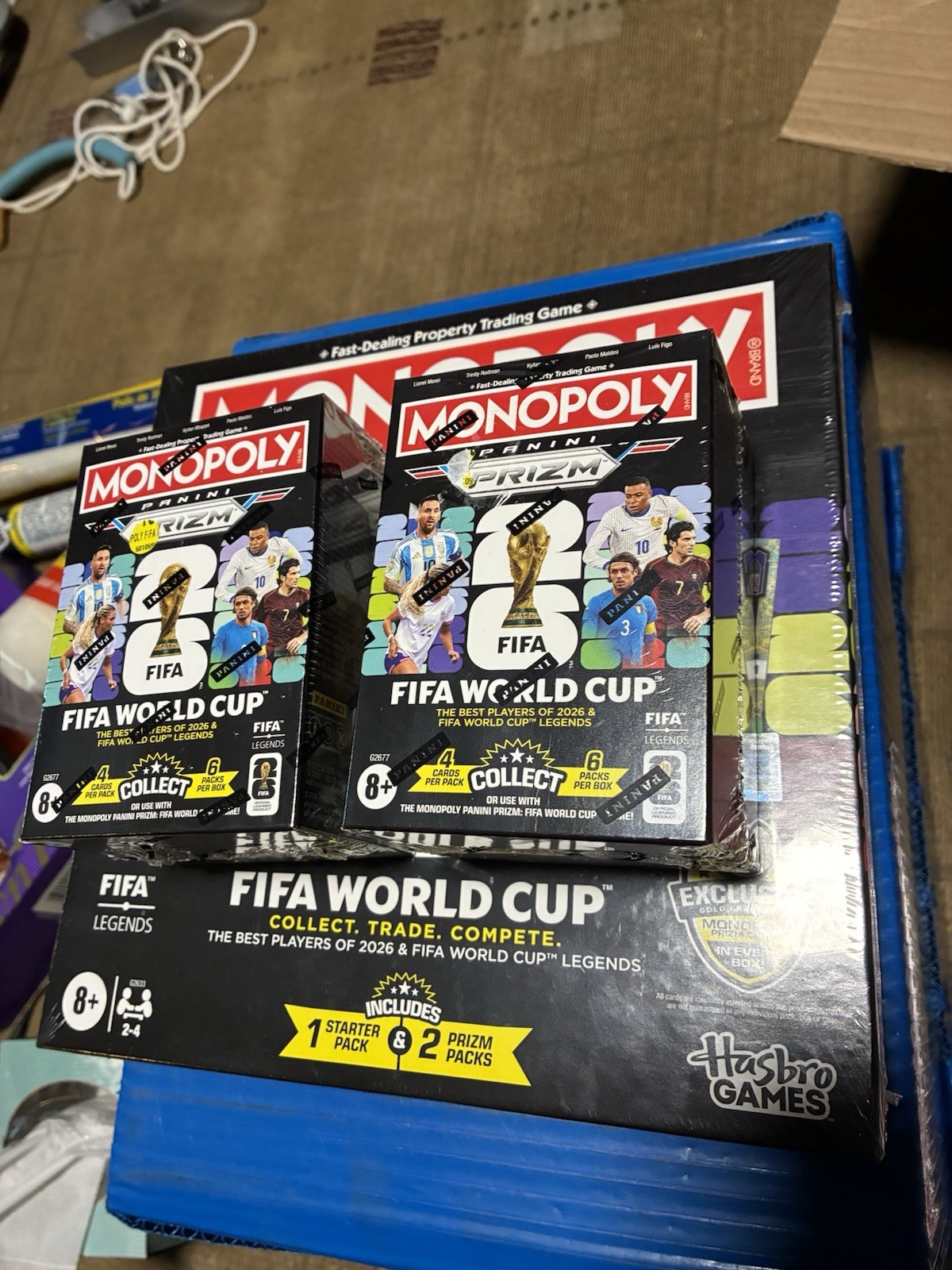 Monopoly Panini: Prizm FIFA World Cup Board Game (2026)- 2 BOOSTER BOX INCLUDED