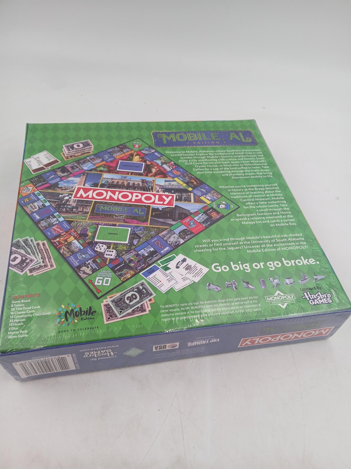 Monopoly Mobile AL Edition Board Game Hasbro Top Trumps Ages 8+ 2-6 New USA