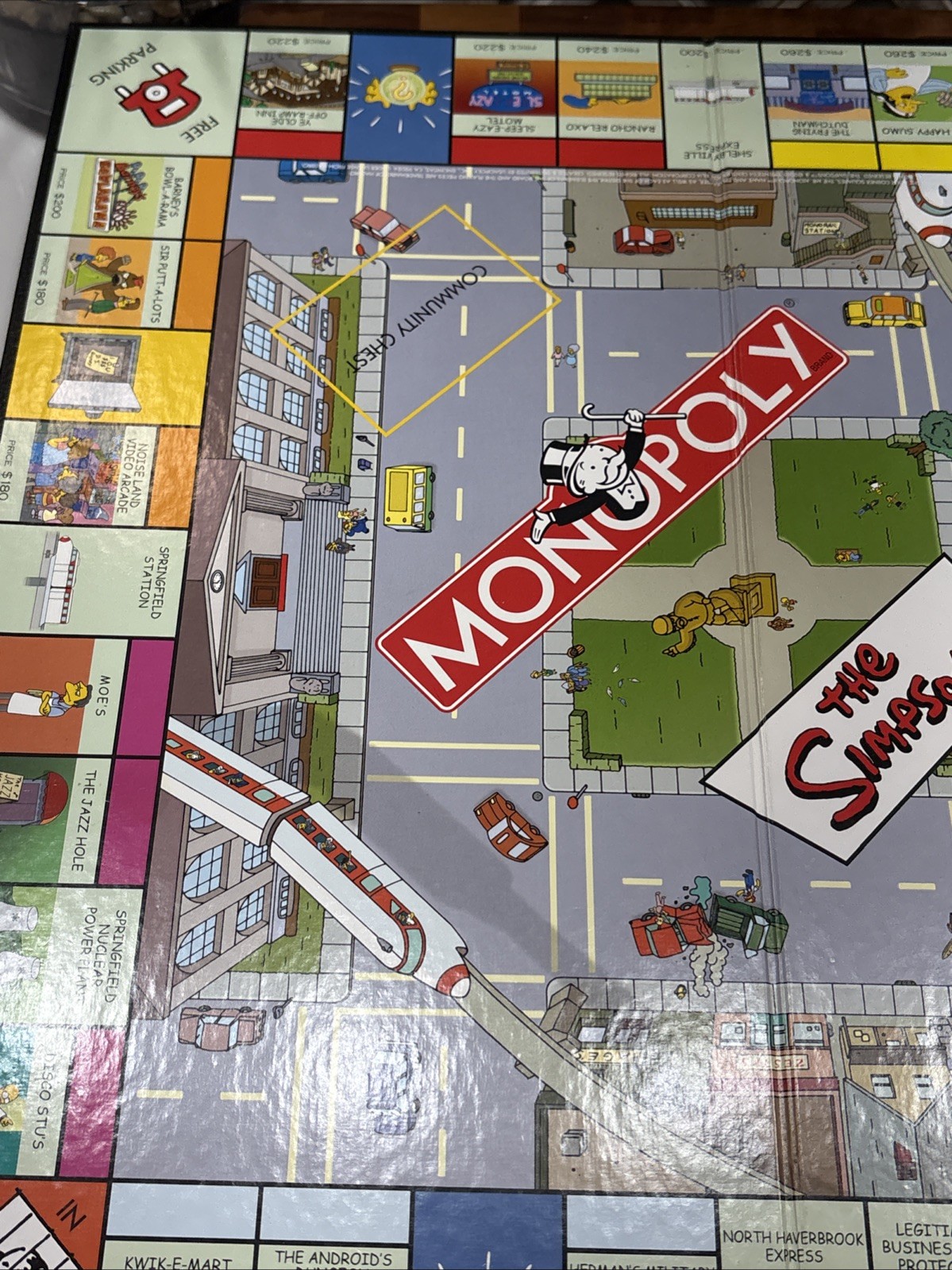 The Simpsons Monopoly 2004 Used Complete Parker Brothers Vtg