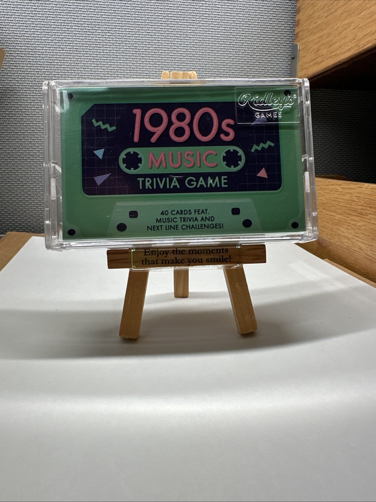 Ridley’s 1980s Music Trivia Game 40 Cards Next Line Challenges