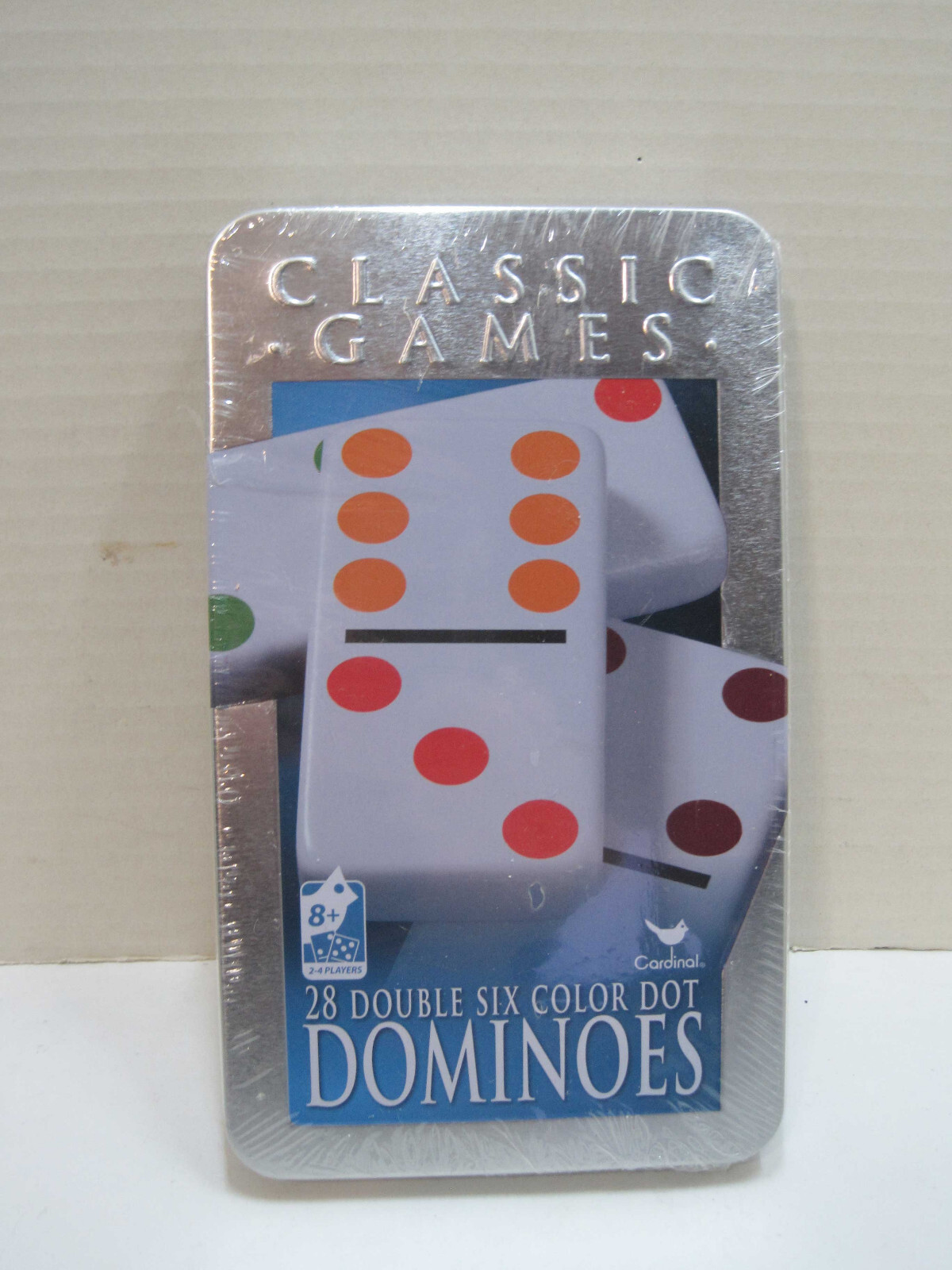 Cardinal Classic Games Double Six Color Dot Dominoes Brand NEW Sealed