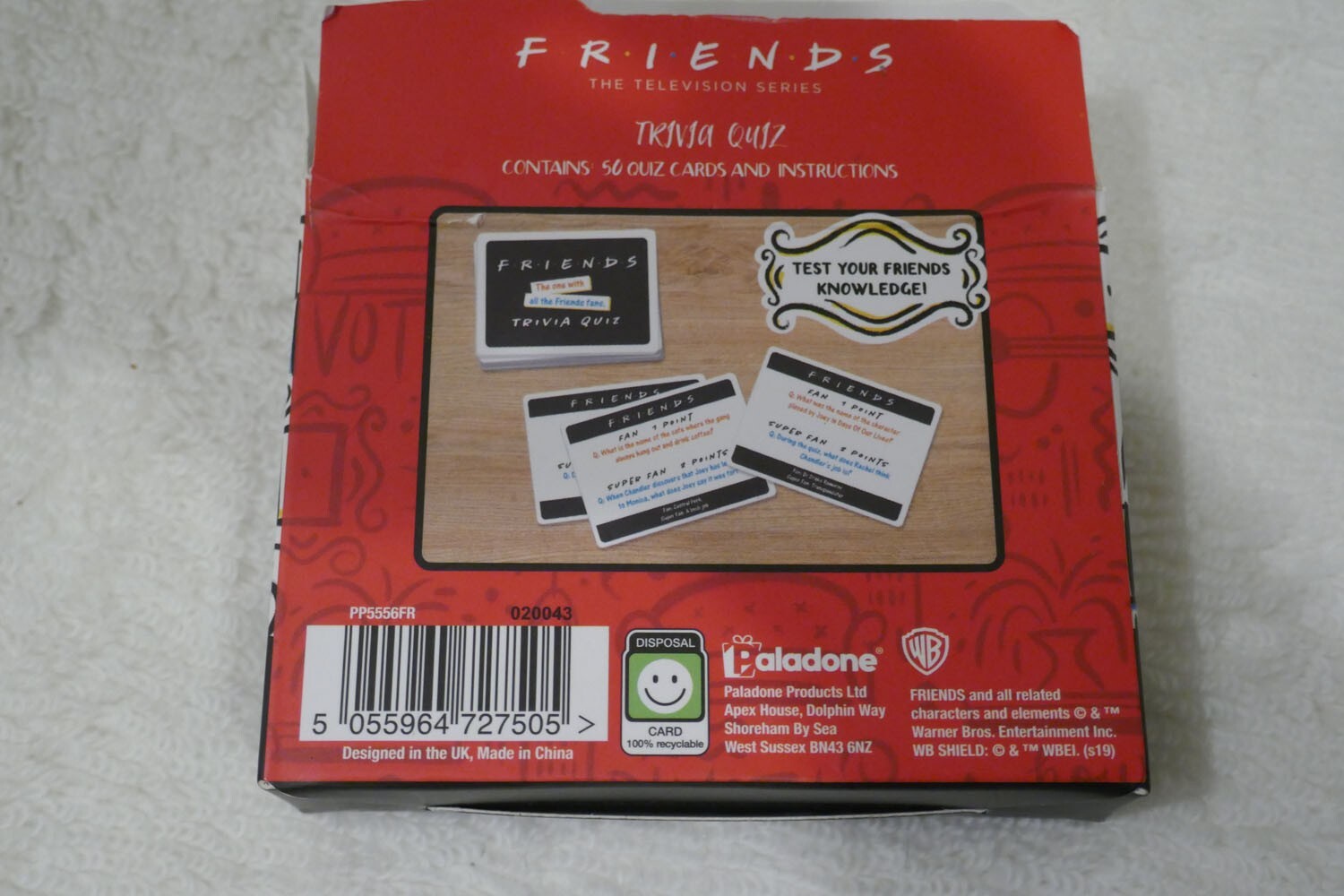 Friends Trivia Quiz Game the one with all the friends fans 100 quiz questions