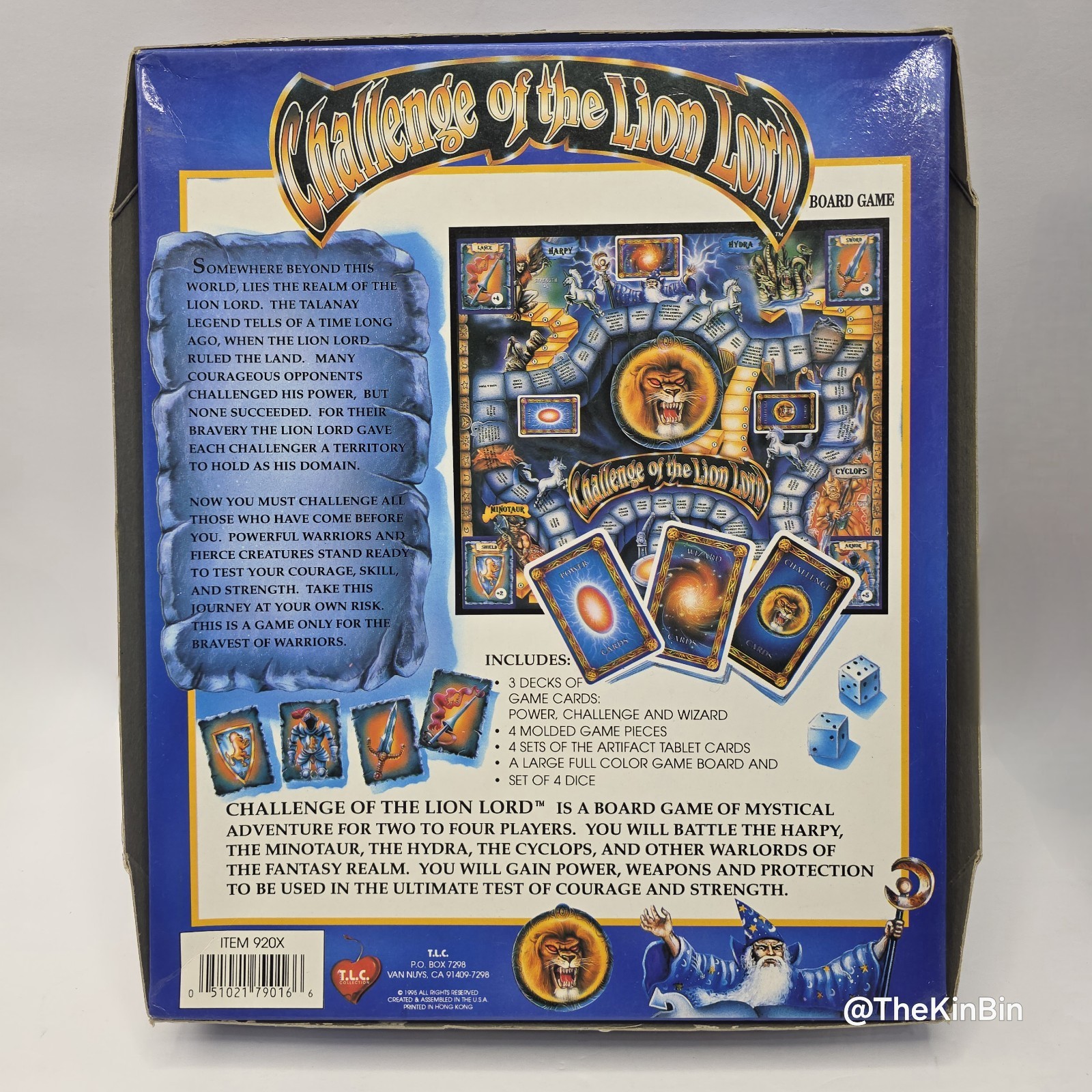 Challenge Of The Lion Lord 1995 Board Game Rare Vintage 100% Complete GUC