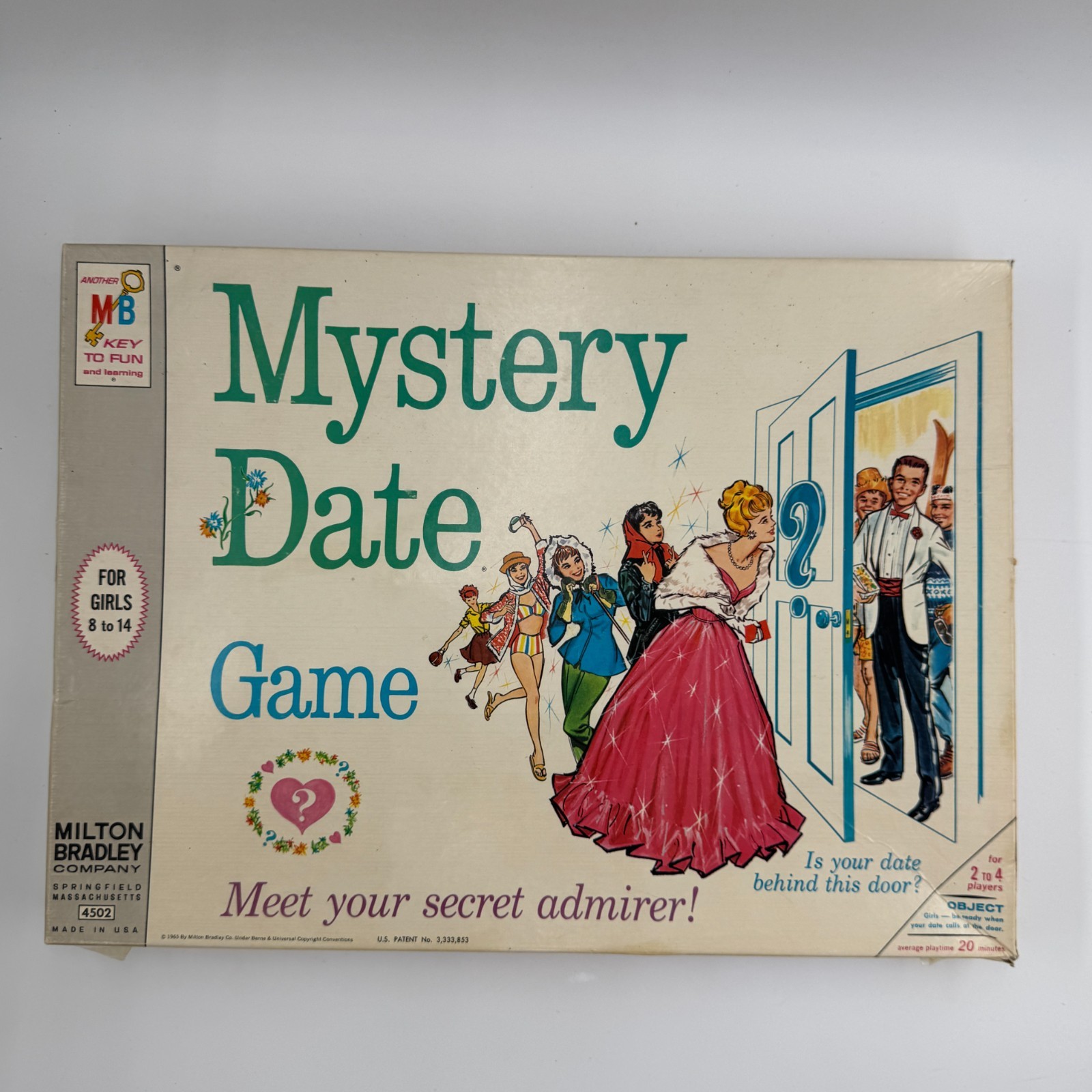 1965 Mystery Date Board Game by Milton Bradley Complete in Great Cond FREE SHIP