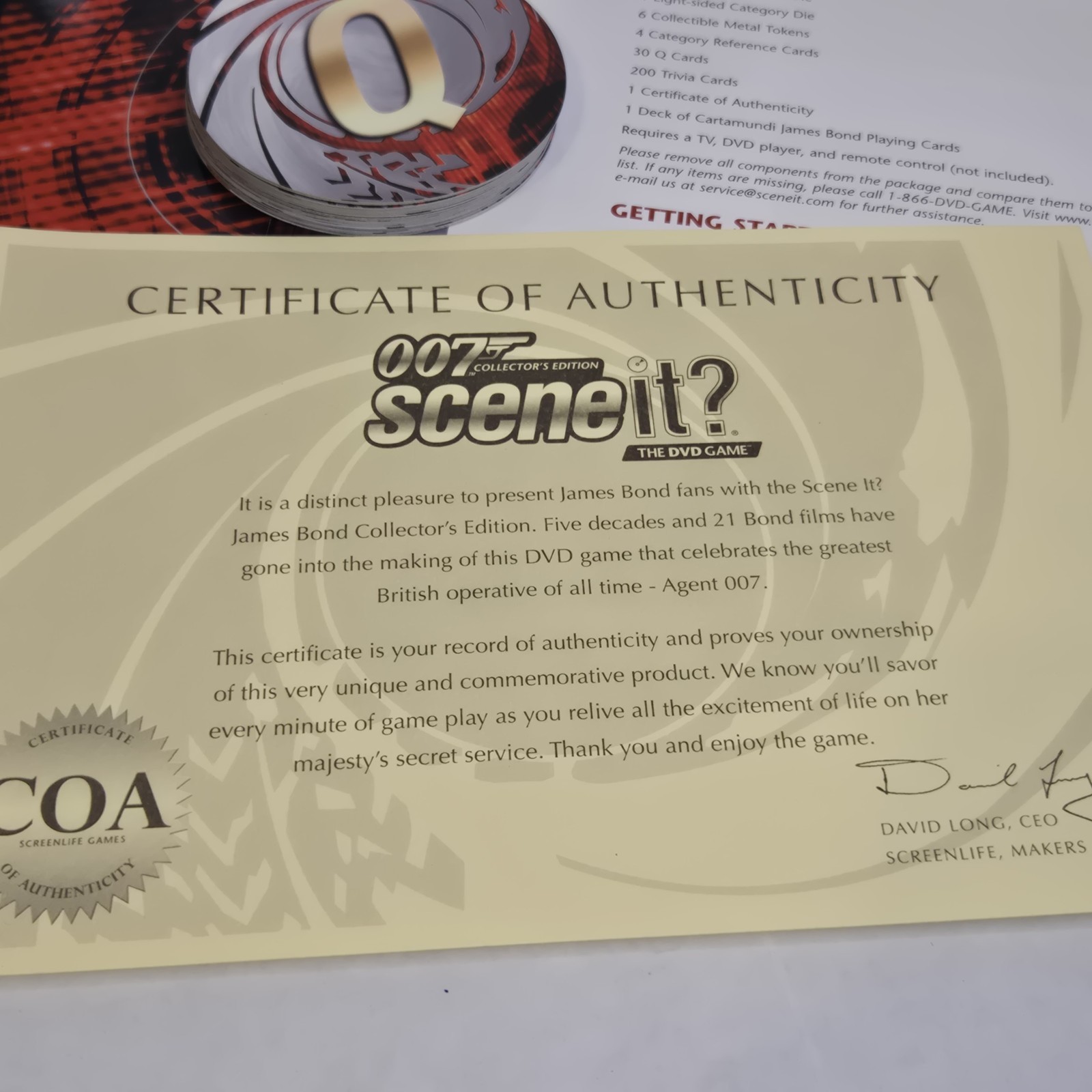 James Bond 007 Scene It? Collector’s Edition in Tin w/Deck of Cards **COMPLETE**