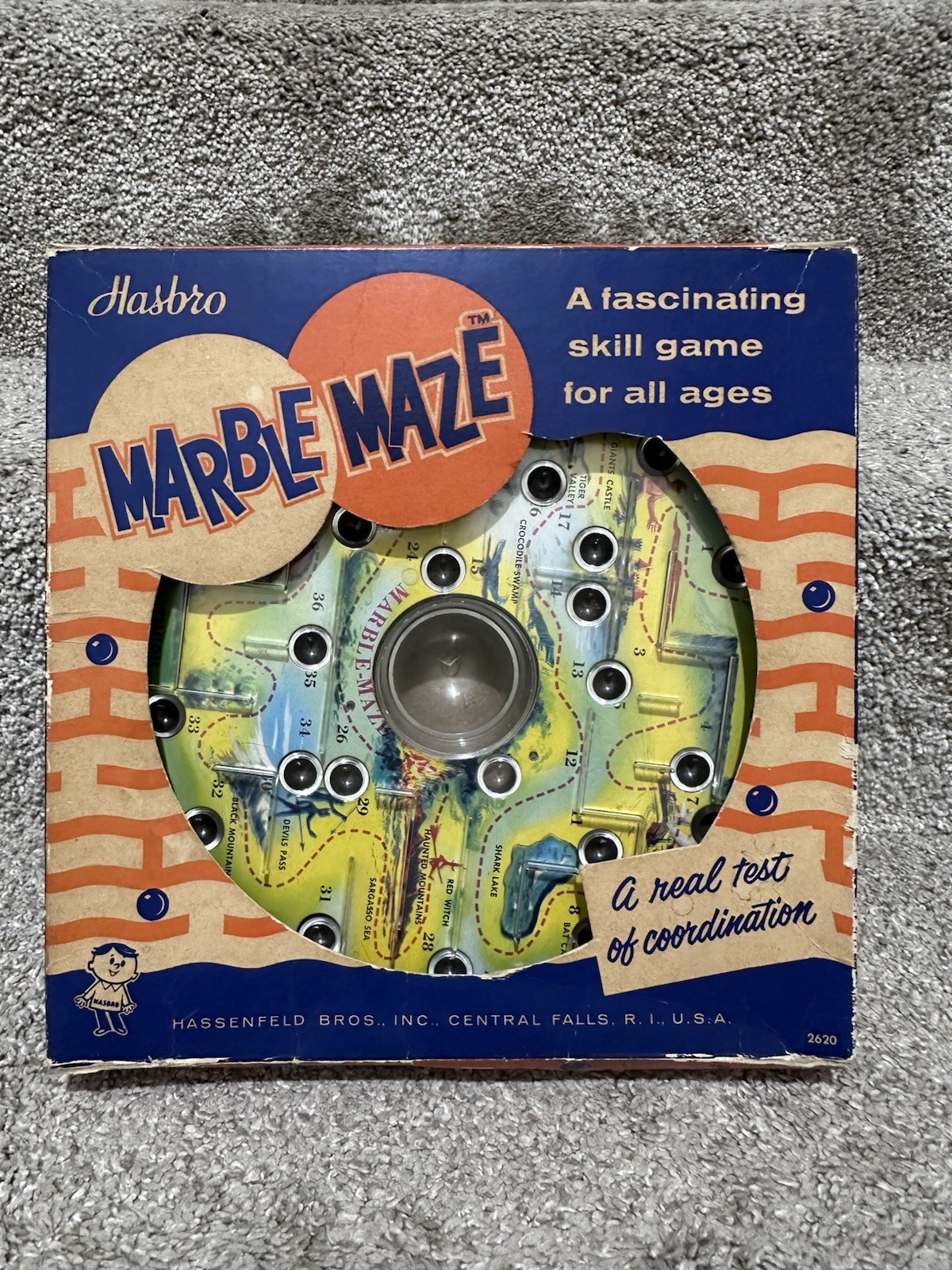 Vintage Hasbro Marble Maze Skill Game in Original Box