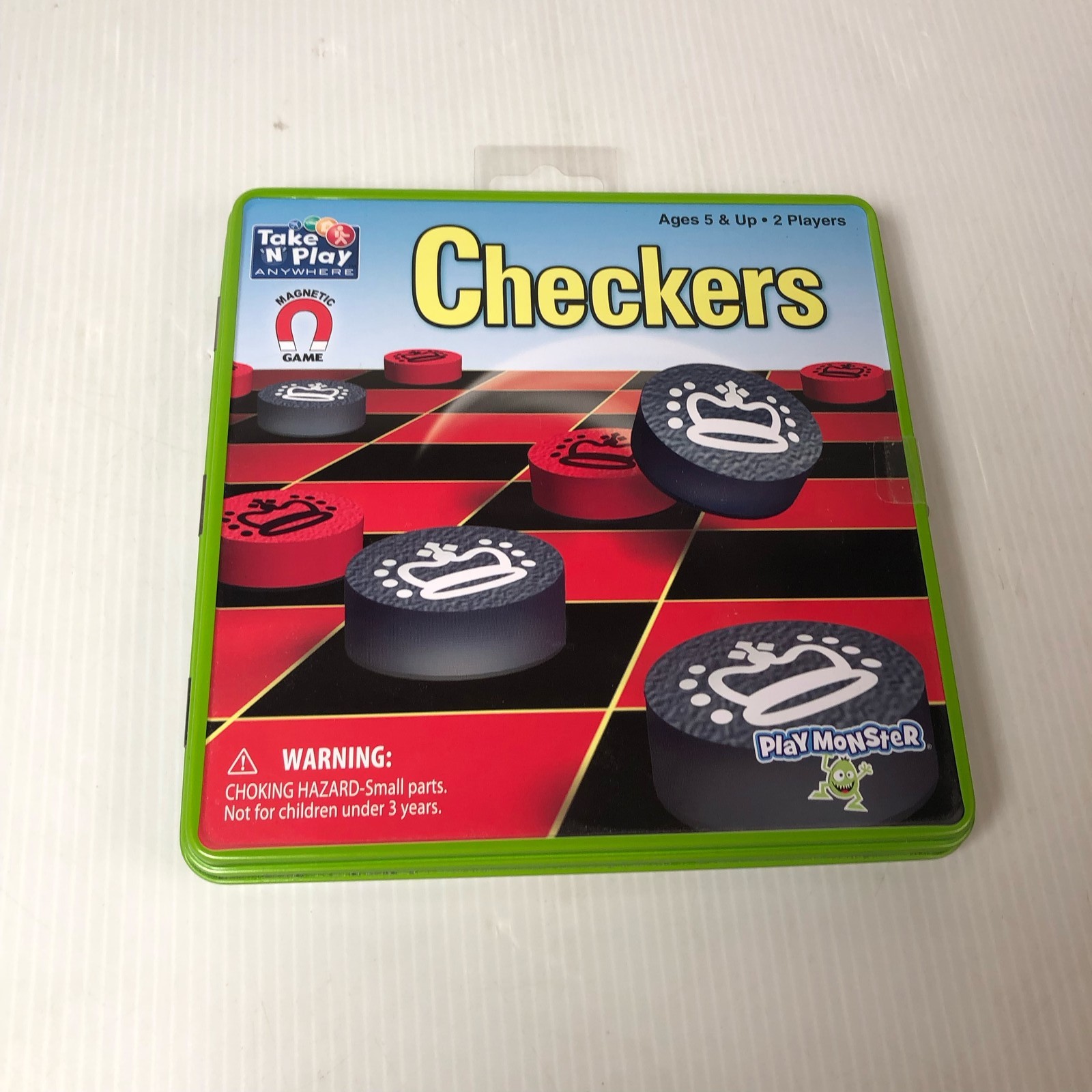 Take ‘N’ Play Anywhere Magnetic Checkers Travel Game by Play Monster Ages 5+