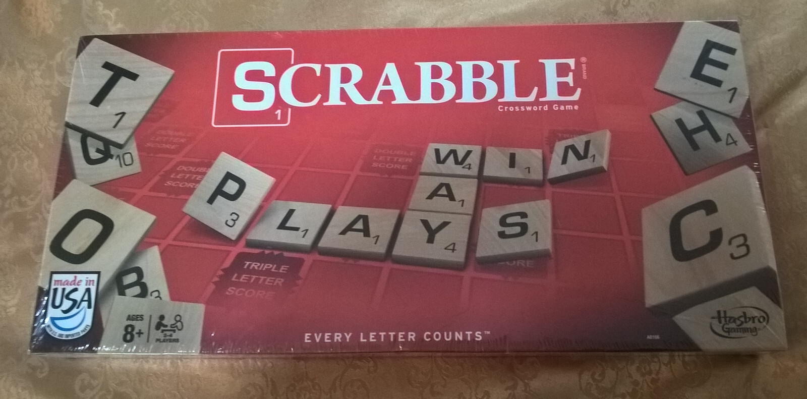 Scrabble Crossword Game Hasbro Gaming 2013 Luck Strategy Vocabulary Spelling NEW