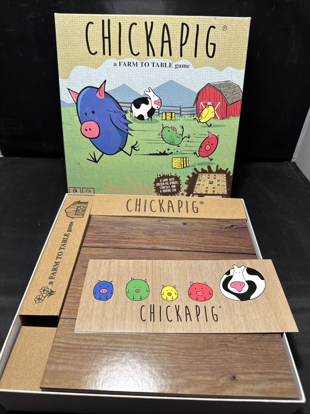 Chickapig Game Farm to Table Game. Complete. (Read)