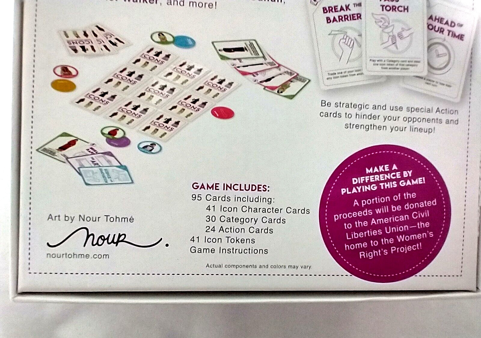 ICONS A Strategy Game about Women Who Play To Win, NEW, Ages 8+, 2-8 Players
