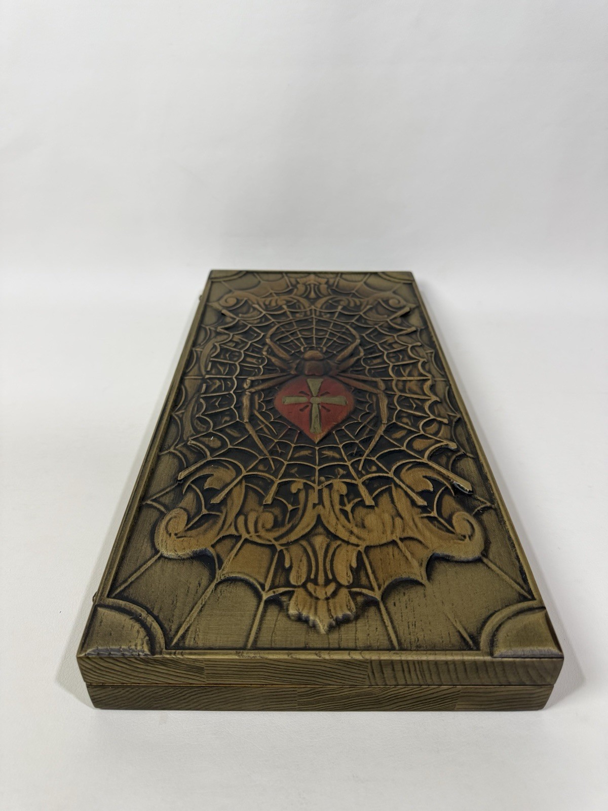 Handmade Spider Wooden Backgammon Set