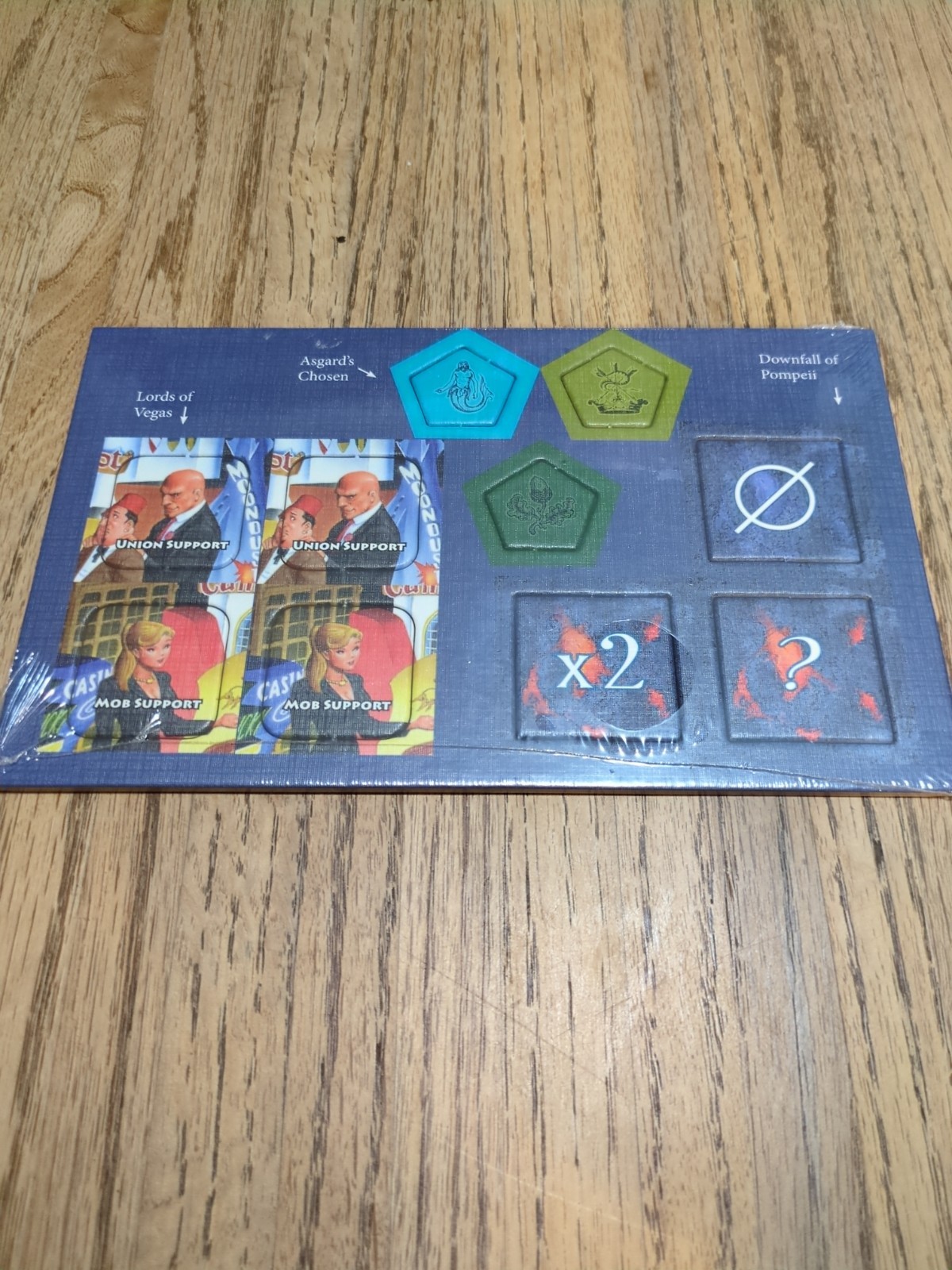Mayfair Limited Promo Expansion Set #7: Asgard’s Chosen, Lords of Vegas, Pompeii