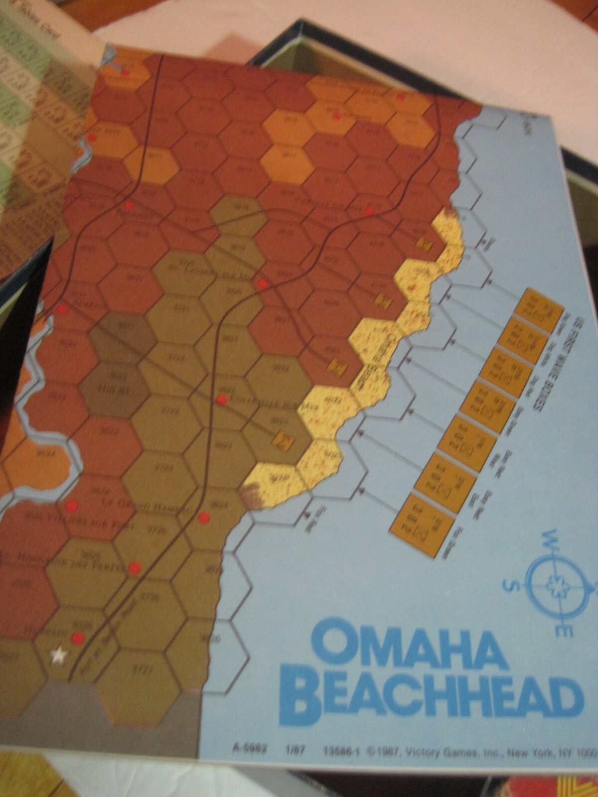 Omaha Beachhead: Battle for the Bocage Board Game, COMPLETE