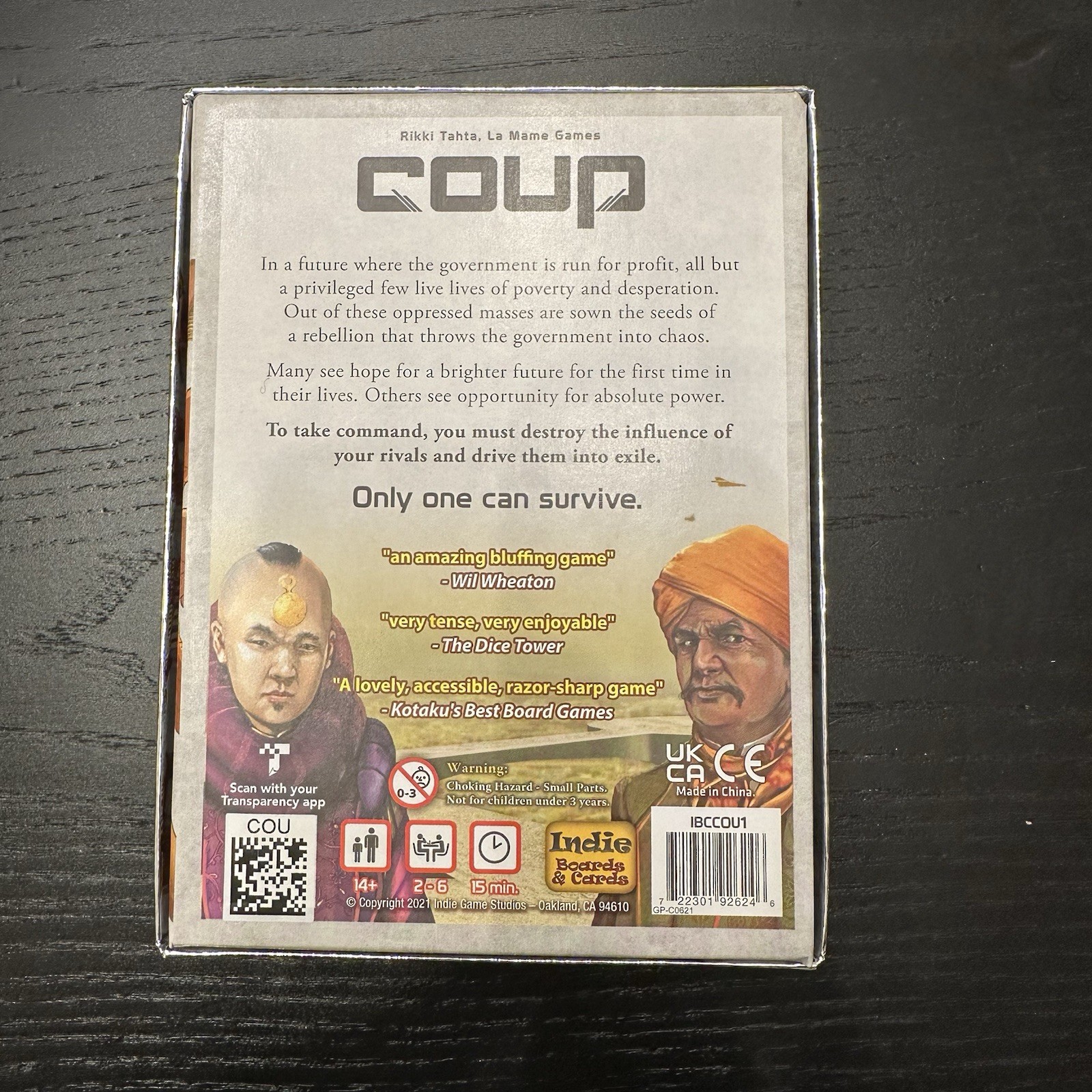 Indie Boards and Cards Coup The Dystopian Universe Card Game – COU1IBC