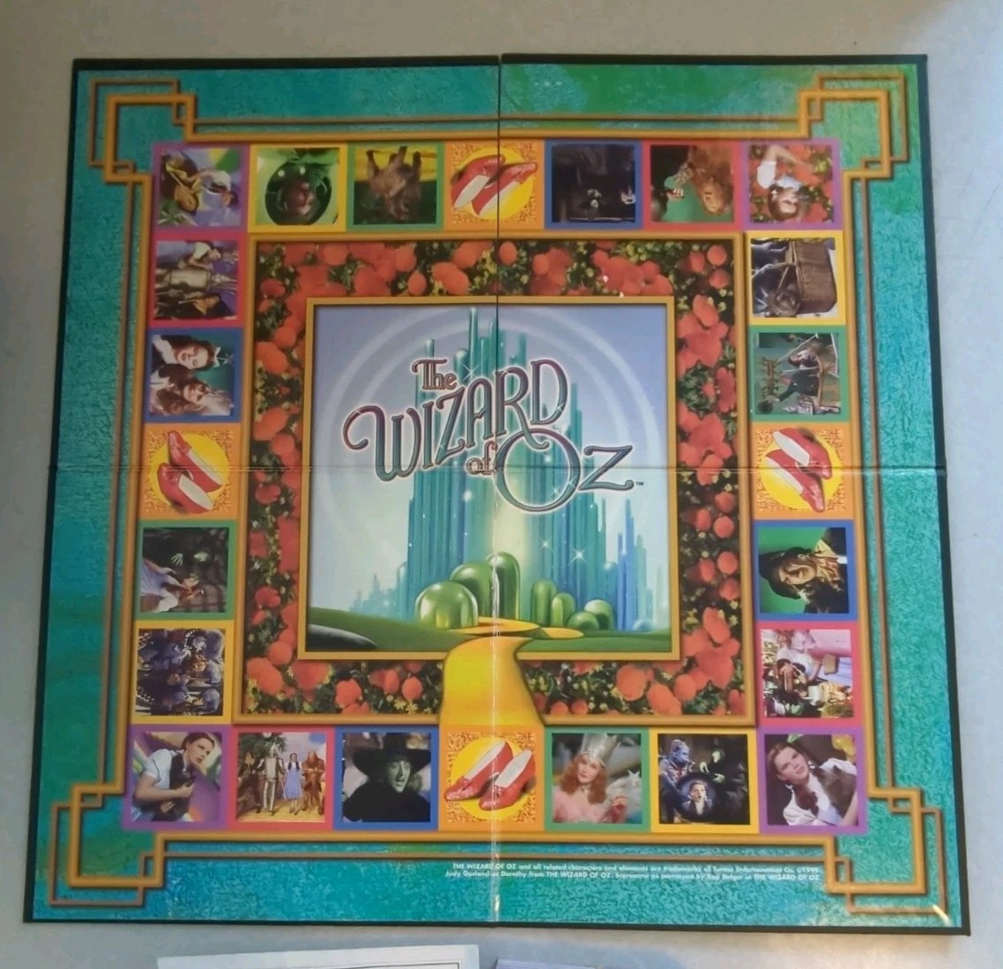 Wizard of Oz Trivia Game Complete Pressman 1999 Tin