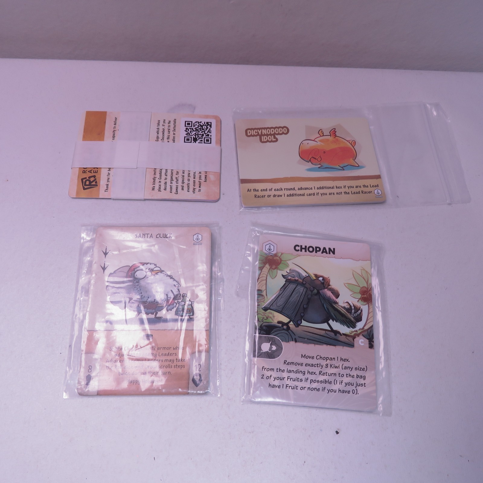 Gencon 2025 Promo Lot- Kiwi Chowdown, Dodos Riding Dinos, War For Chicken Island