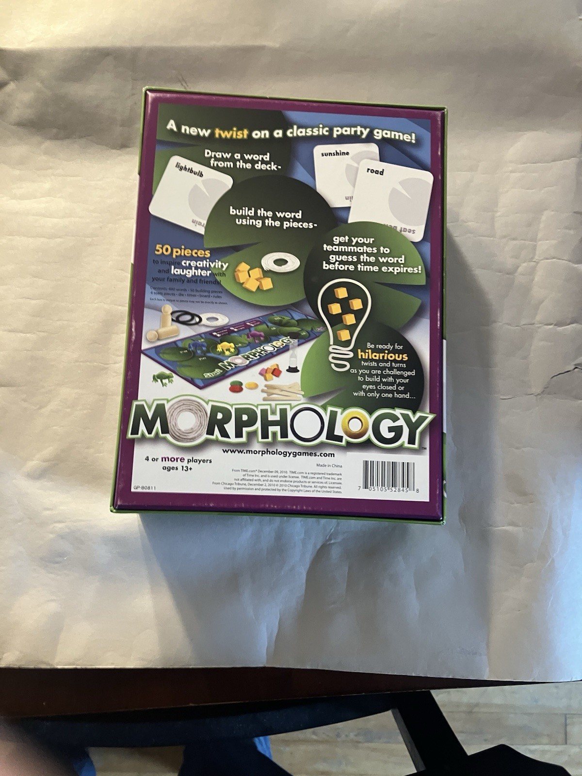 Morphology Creativity Wins 2011 Board Game VG condition Open Never Played