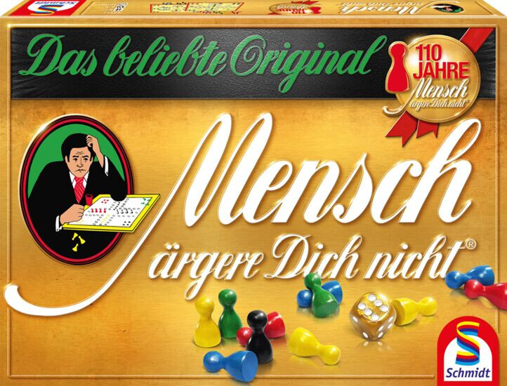 Schmidt Spiele 49277 Mensch Ärgere Dich Nicht® – 110 Years Gold Edition S&H FREE