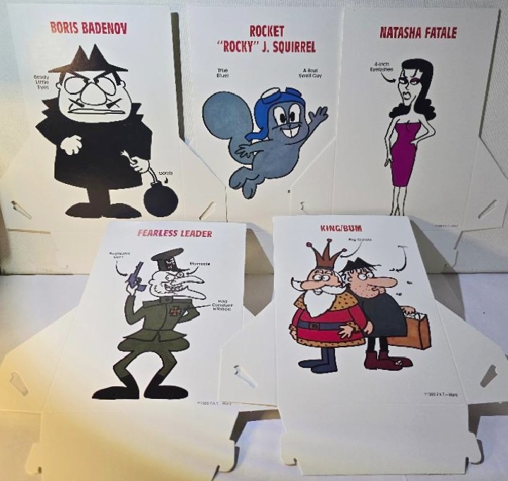 Bullwinkle and Rocky Role Playing Party Game RPG 1988 COMPLETE Unplayed MINT