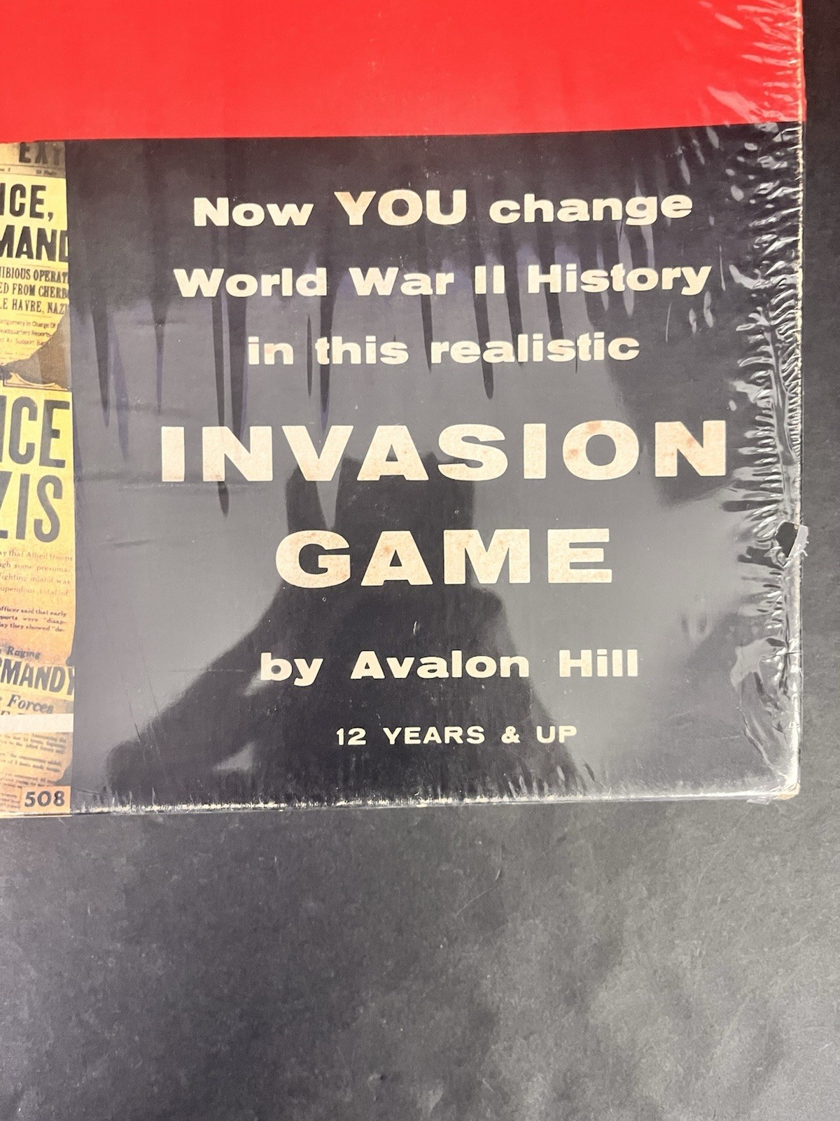 Avalon Hill D-Day 508 World War II Board Game 1961 Realistic Tournament Punched