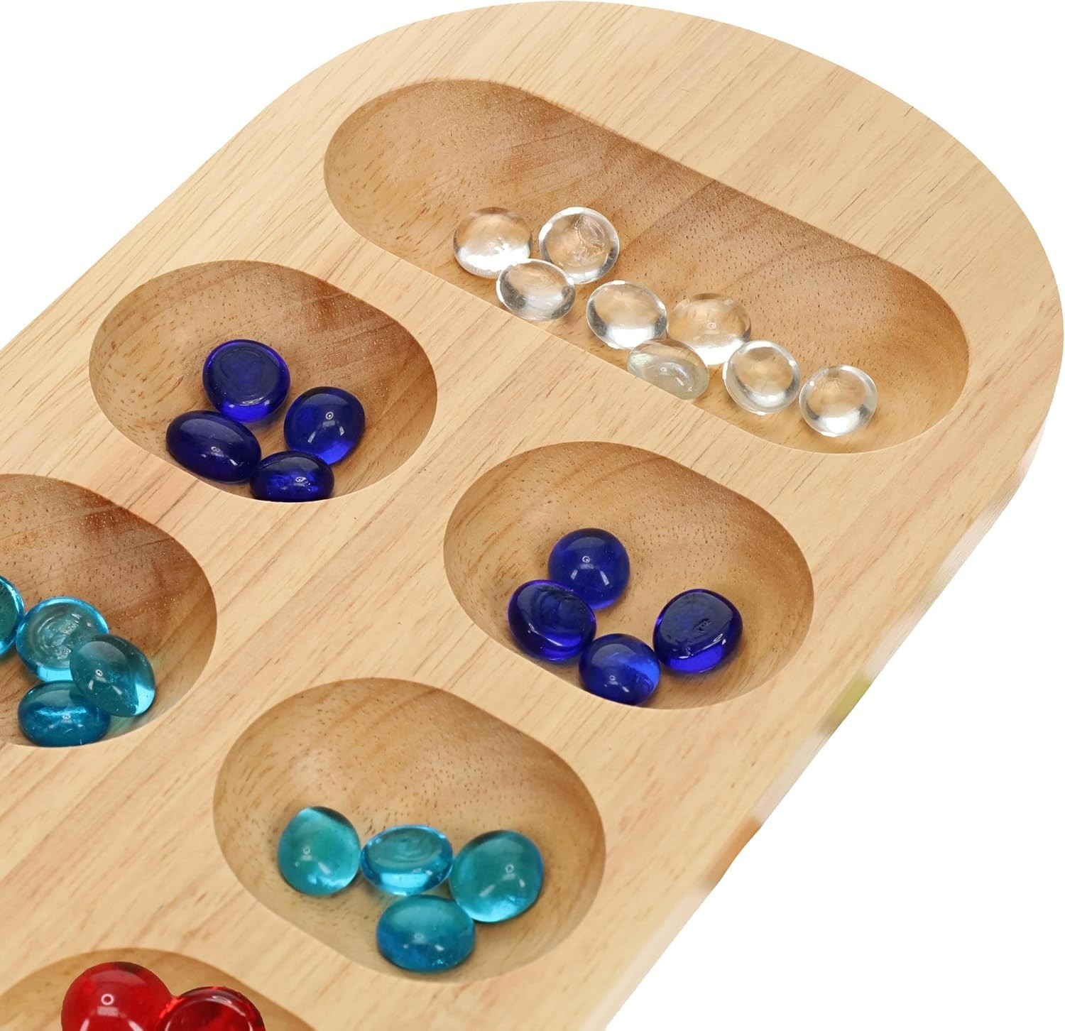 Travel-Ready 48-Pcs Mancala Stones Set – Durable Glass, Perfect Game Accessory