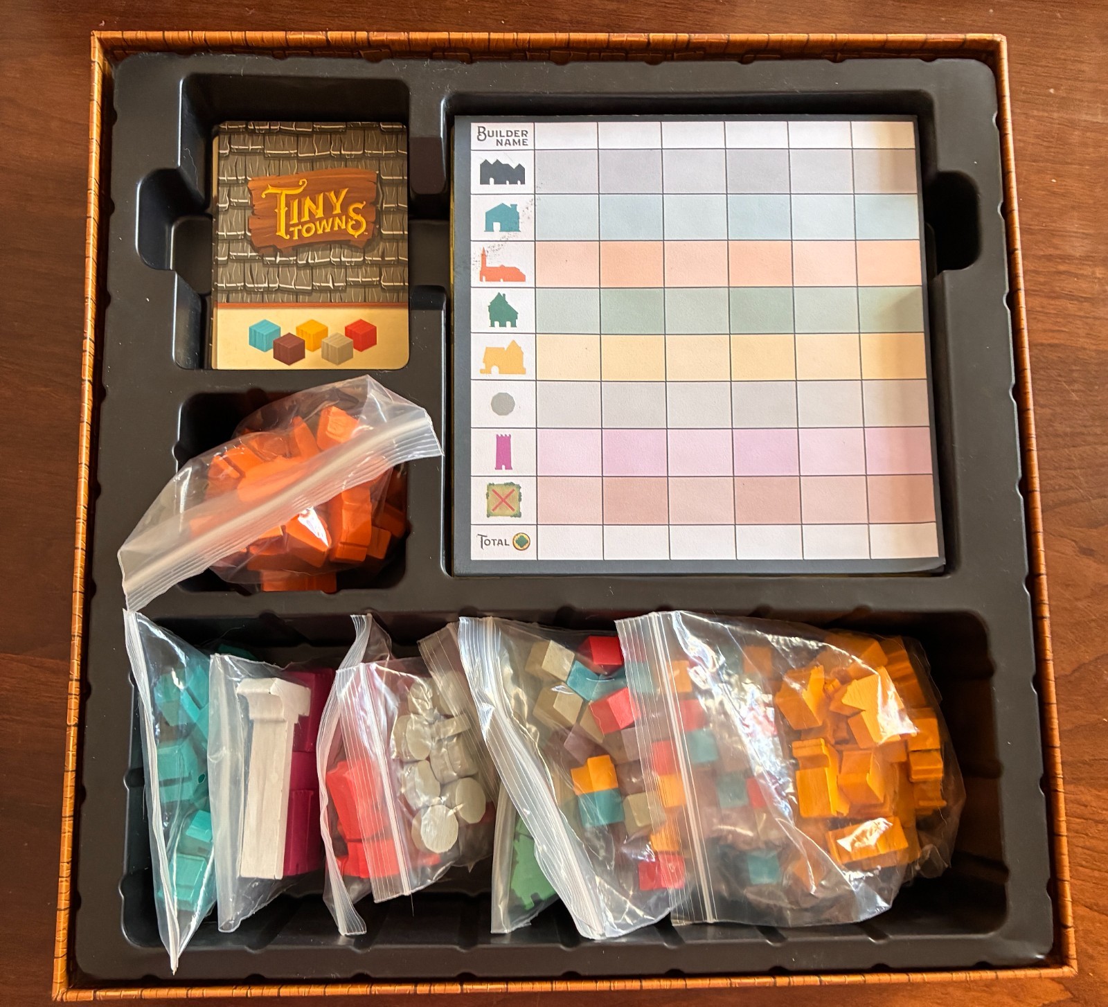 TINY TOWNS Board Game City-Building Strategy COMPLETE 2019 AWARD WINNER Ages 14+