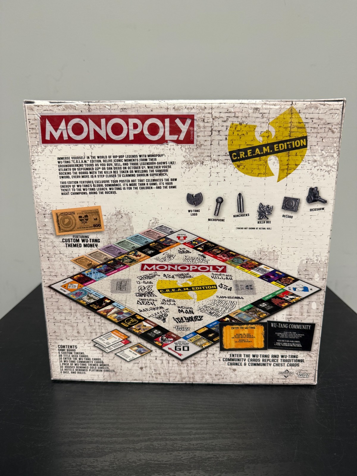 Wu Tang Clan MONOPOLY Board Game Cream (C.R.E.A.M. Edition) New Sealed
