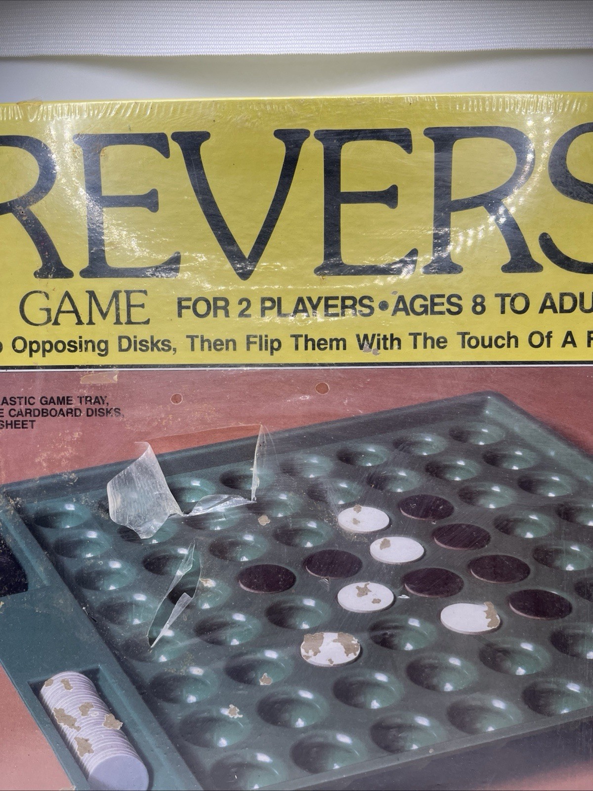 REVERSI BOARD GAME, WHITMAN New Old Stock 1984 : Factory Sealed .