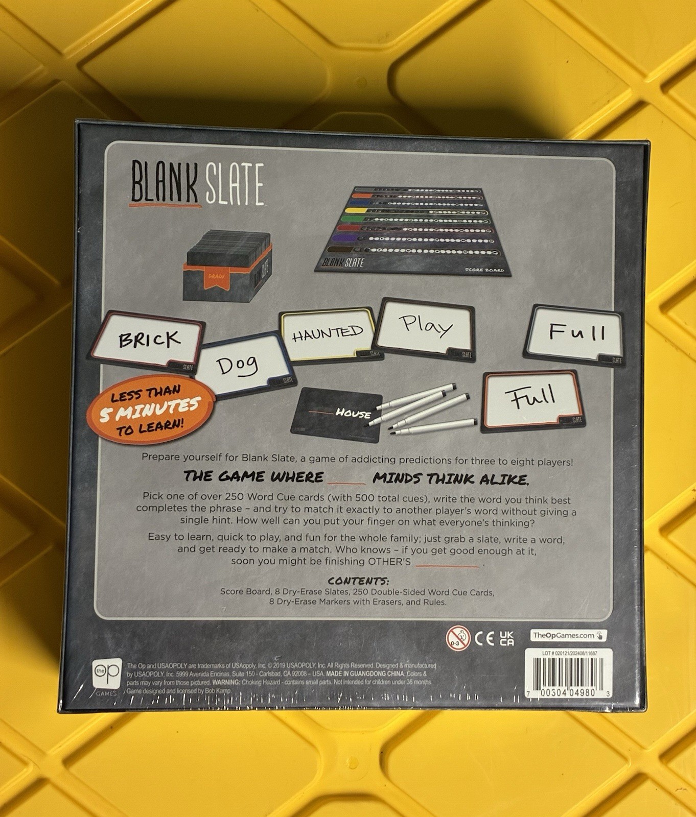 Blank Slate Board Game | New & Sealed | Family Party Word Game | 3-8 Players