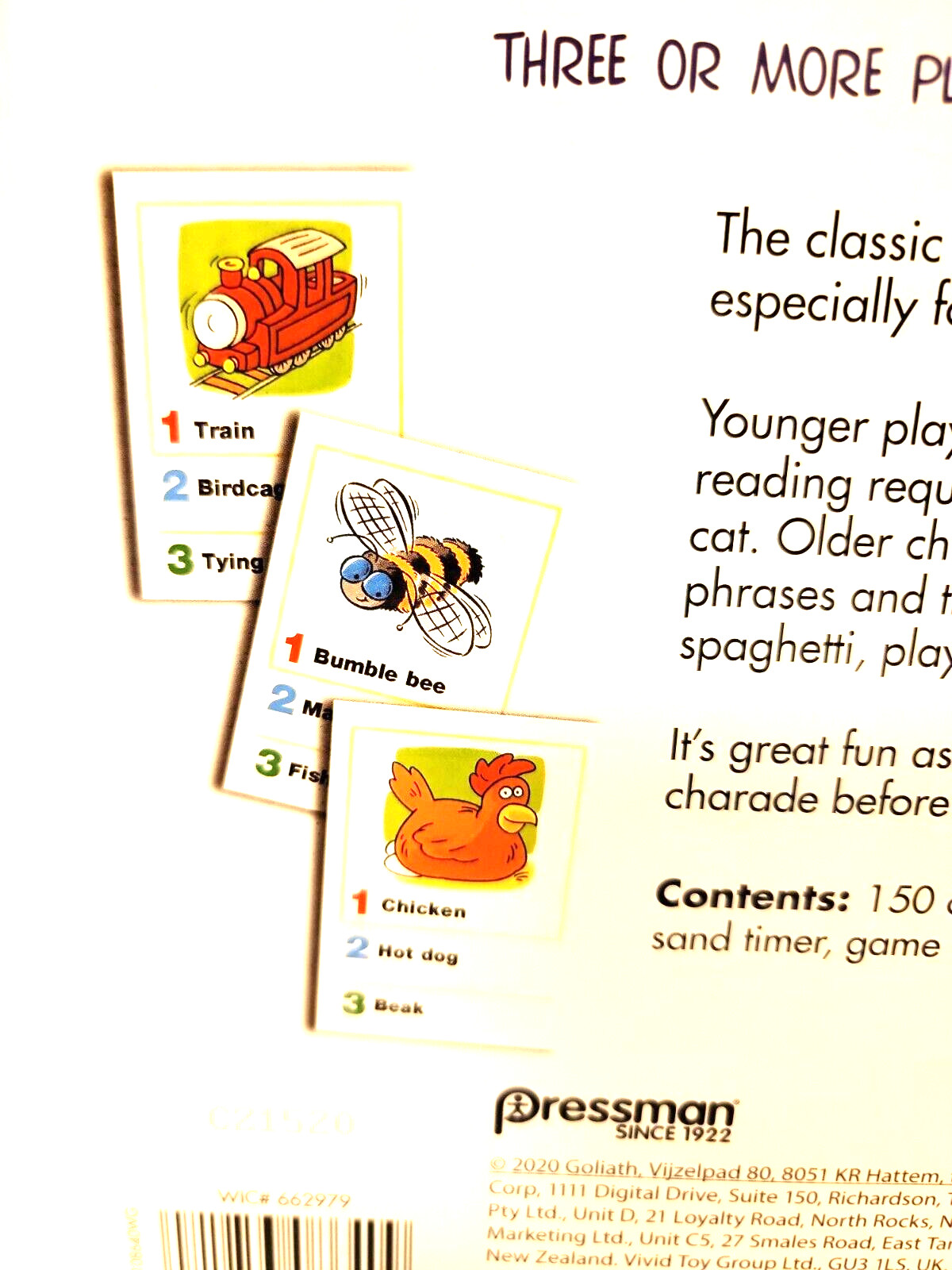 Charades For Kids Game Ages 3+ No Reading Required Picture Cards FAMILY FUN 450