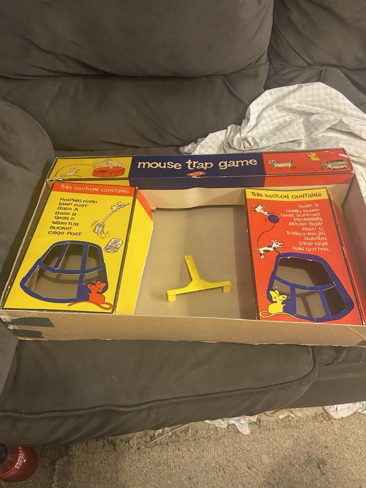 Vintage- 1963 Mouse Trap Board Game – Ideal Original Box – Complete