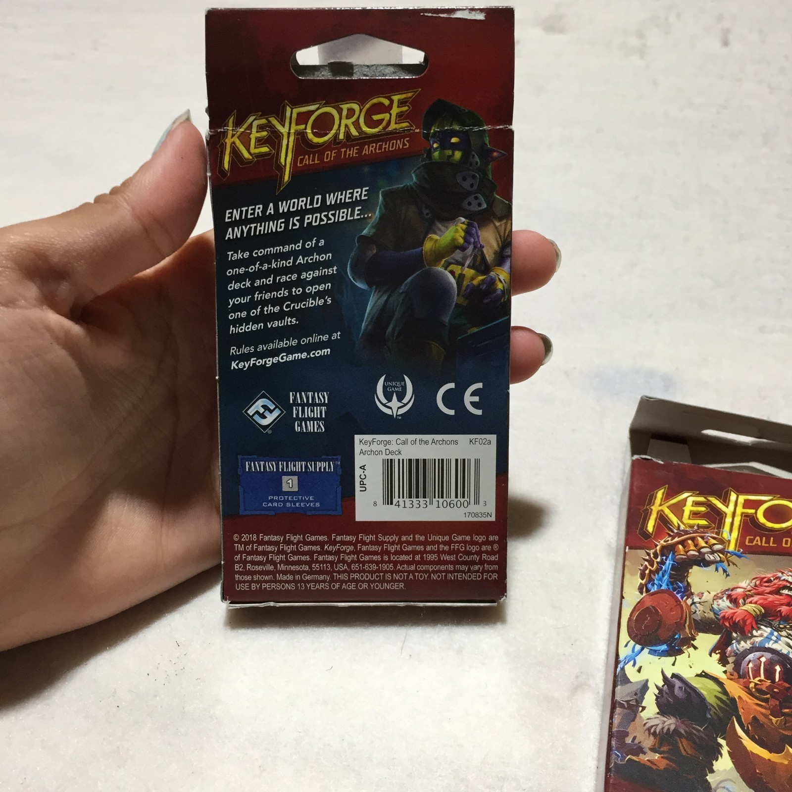 NEW Set of Two Keyforge Call Of The Achrons 37 Cards Each 74 Total 841333106003