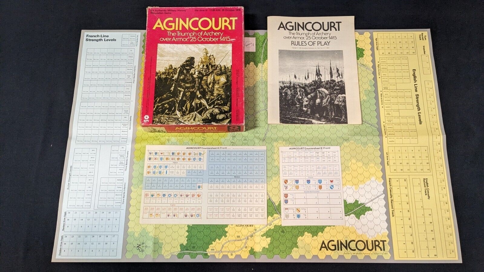 1978 SPI Agincourt Triumph of Archery over Armor, 25 October 1415