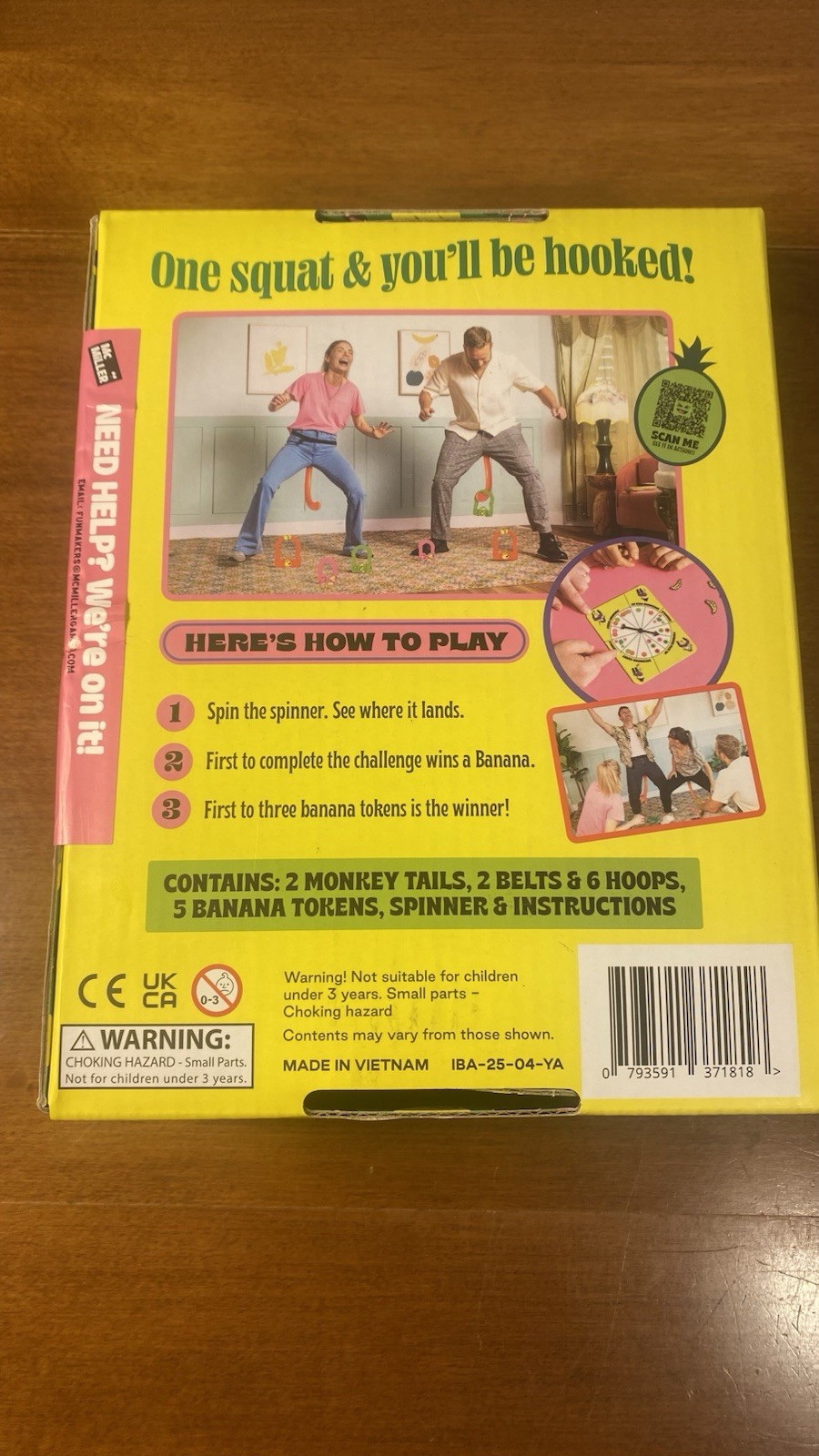 ‘Its Bananas!’ The Monkey Tail Game Age 6+ W/original Seal.
