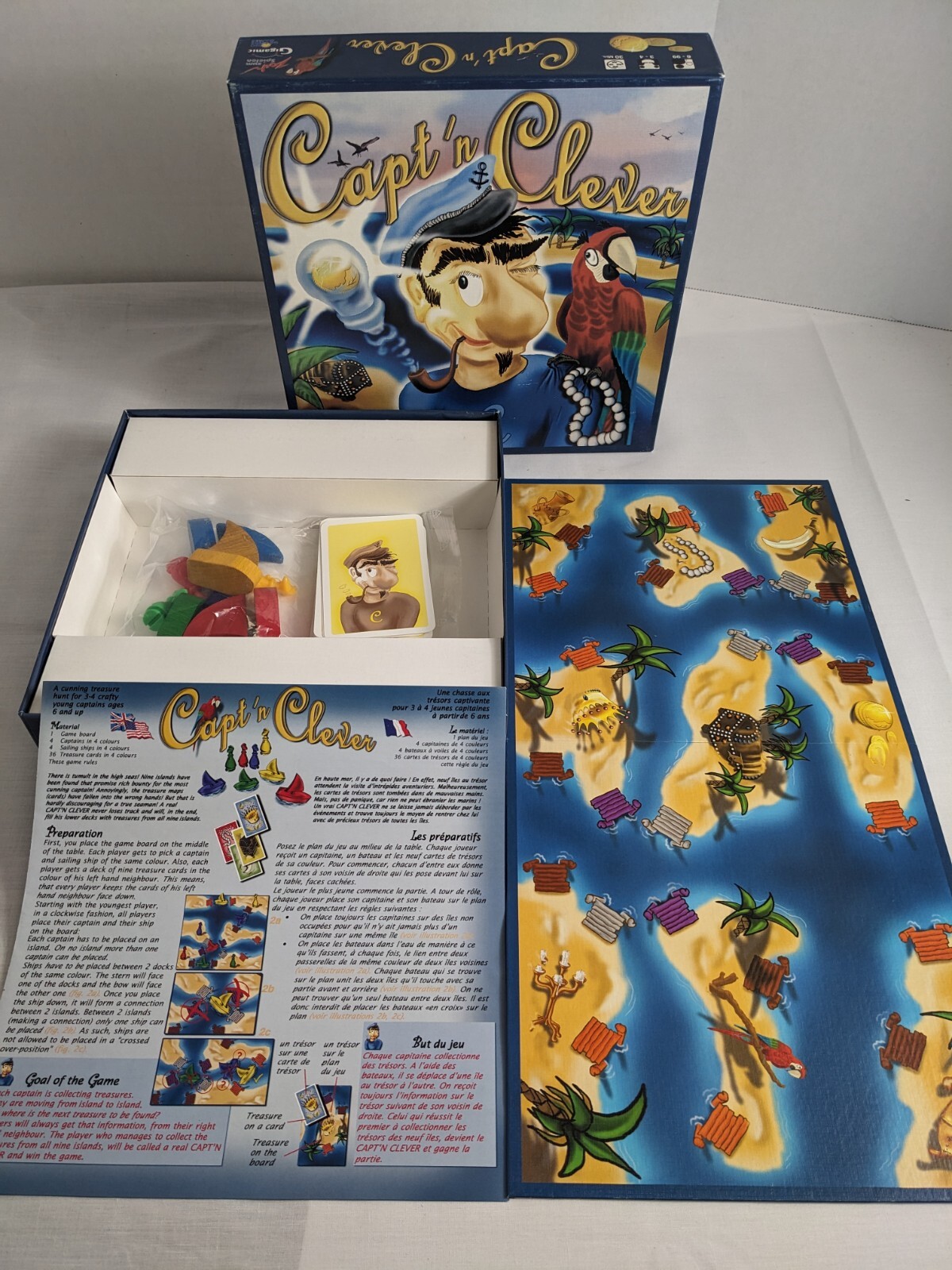 CAPT’N CLEVER Board Game 100% COMPLETE Rio Grande Zoch Gigamic 2003 OOP