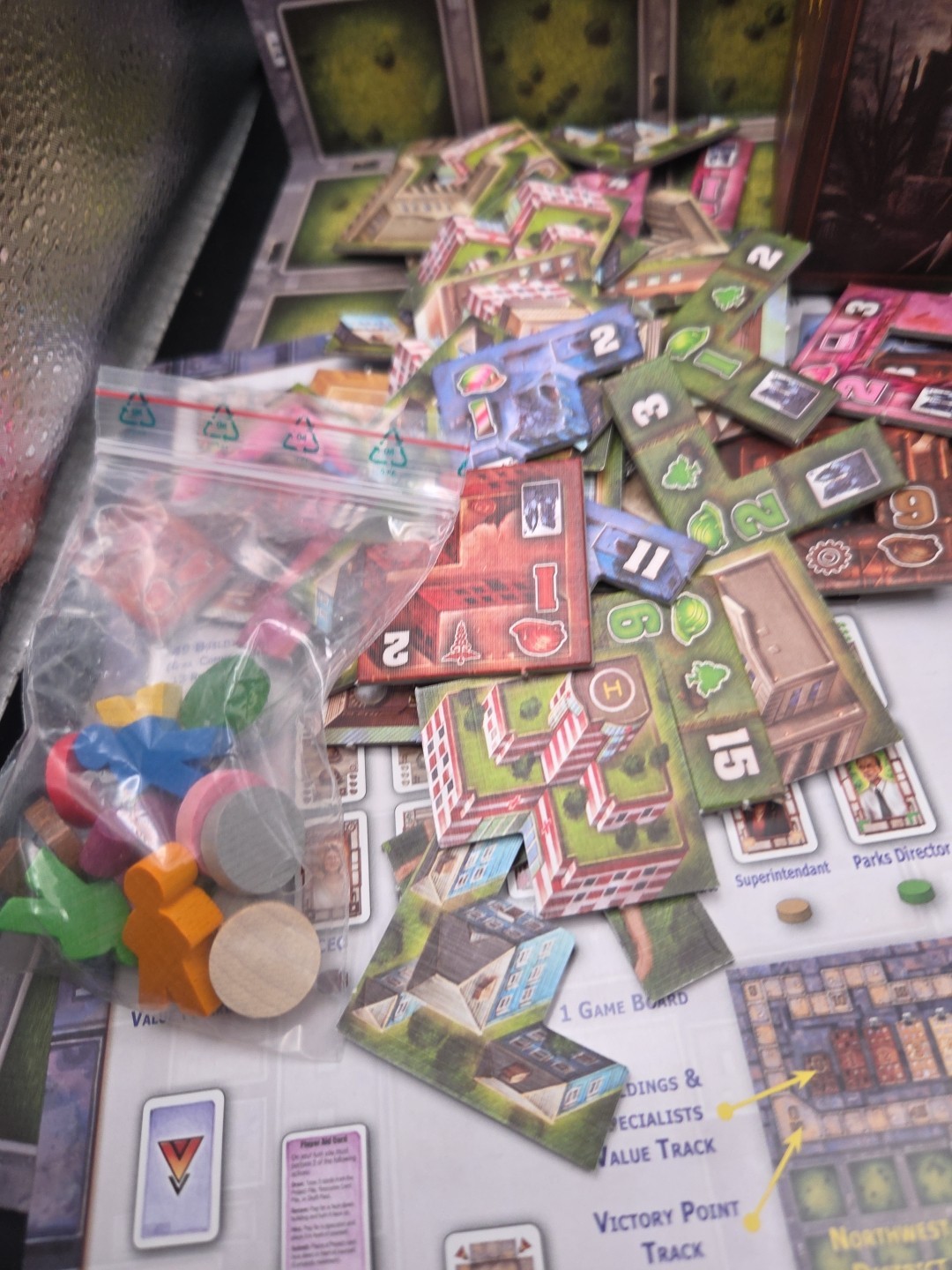 Mayfair Board Game Urbania City Building Box Complete Simone Lucien