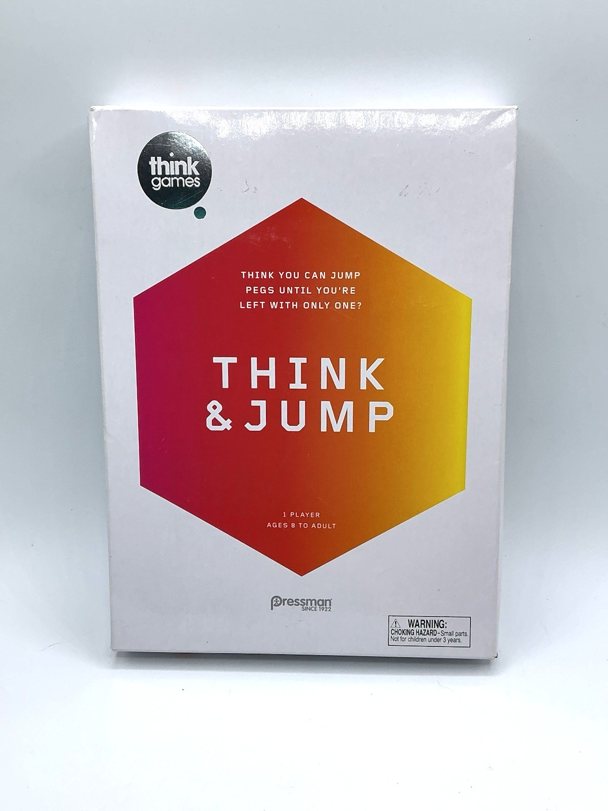 Think & Jump Peg Game Pressman 1 Player Solitaire Think Games New Sealed 8+