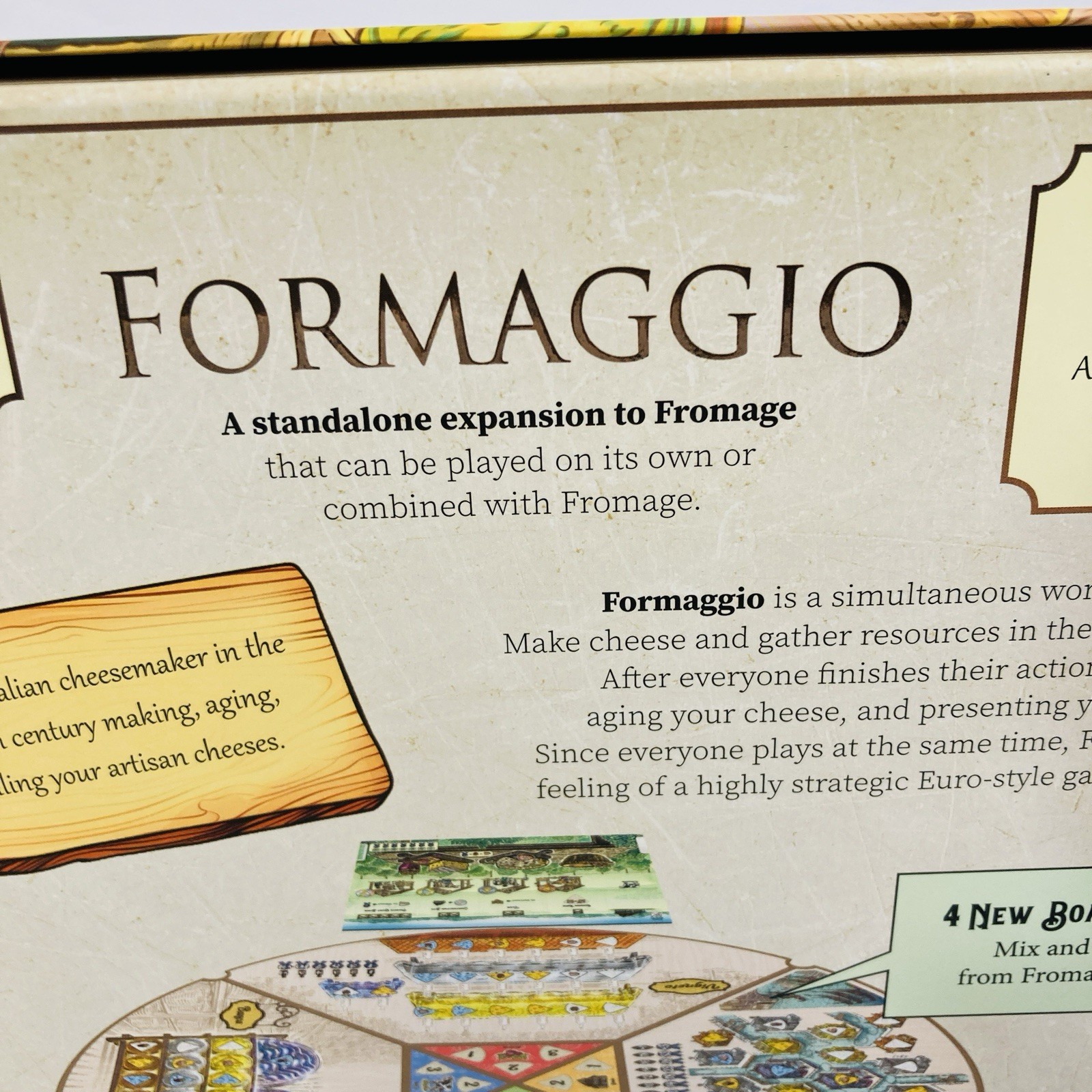 FROMAGE & FORMAGGIO BOARD GAME BUNDLE retail ed. english r2i Complete LIKENEW!