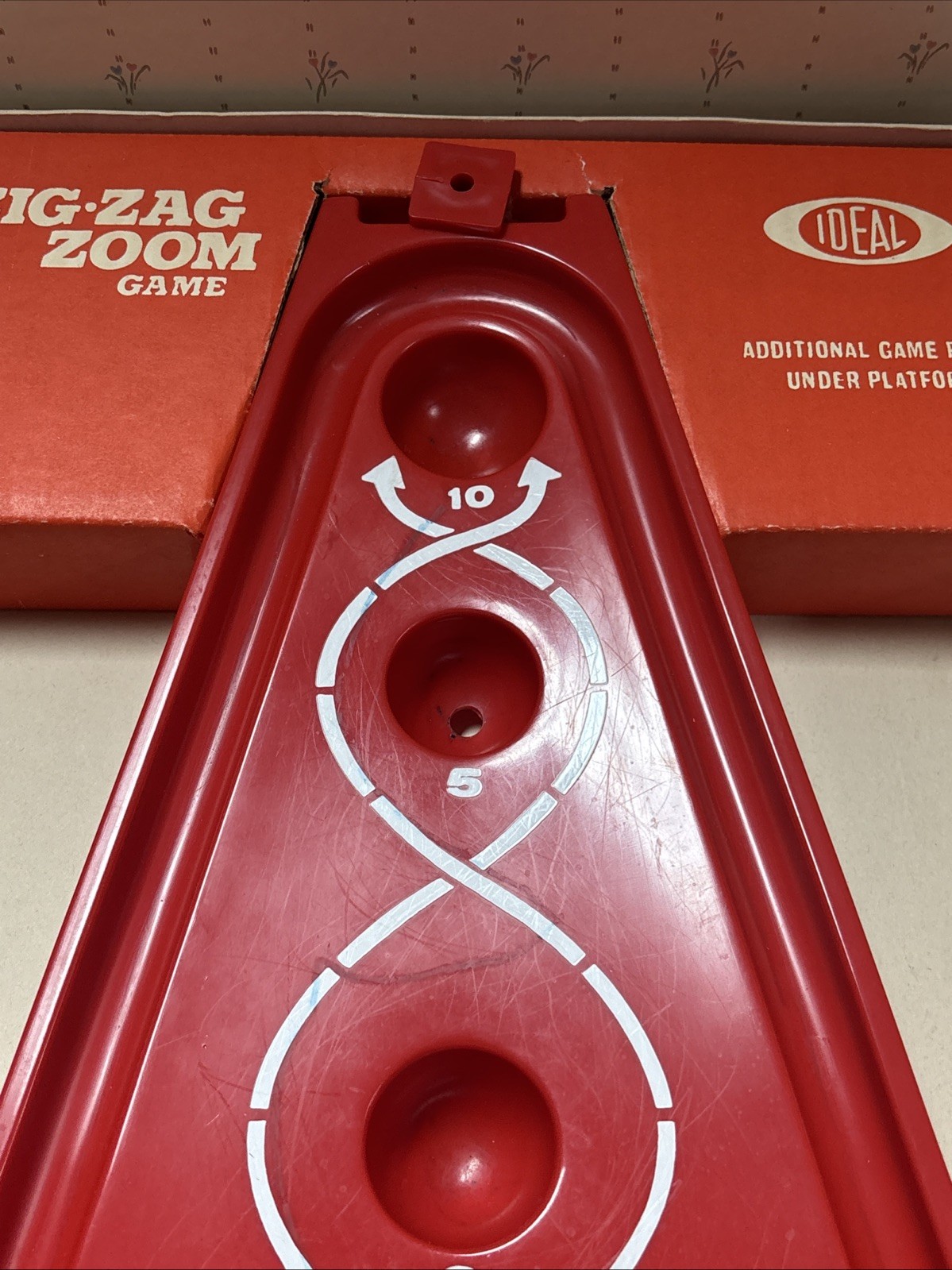 Zig Zag Zoom Game By Ideal Vintage EUC Skill/Action Game 1970, Complete