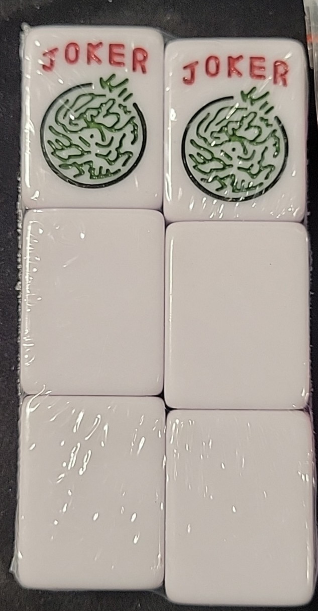 American Mahjong Set with Indigo Tiles Blue Soft Case All-in-One Racks (A7)