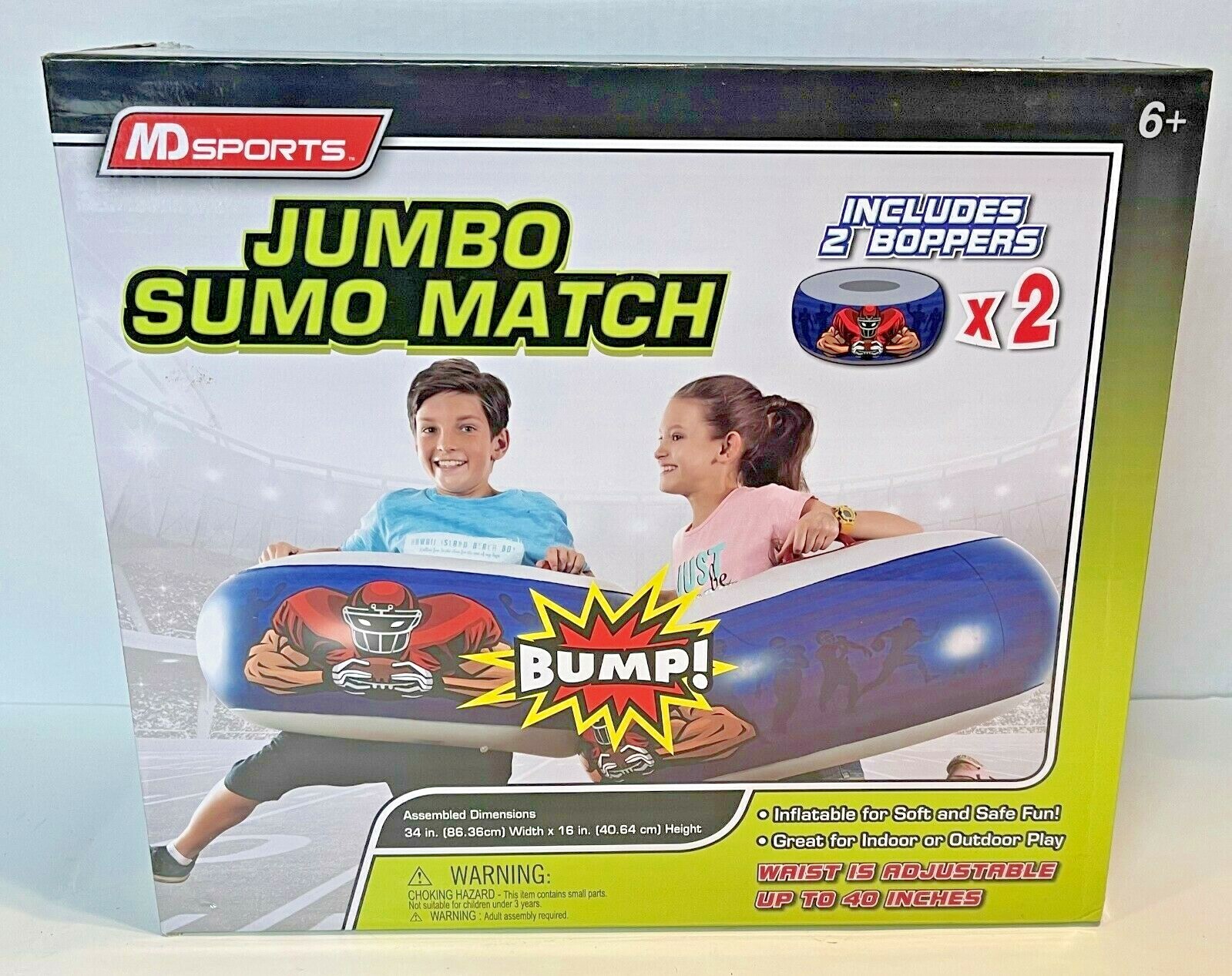 MD Sports JUMBO SUMO MATCH Great For Indoor or Outdoor Play New Sealed