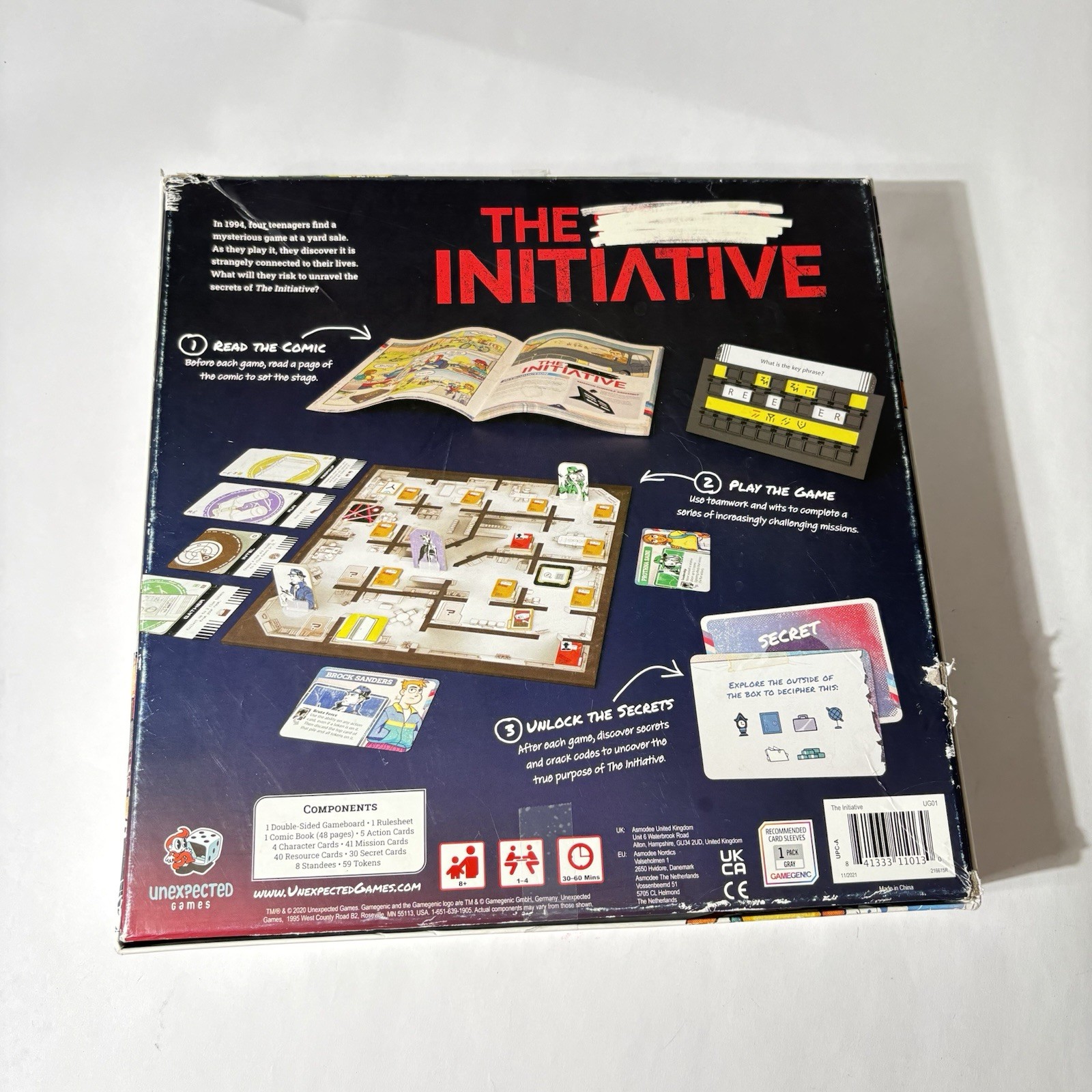 The Initiative Cooperative Game COMPLETE Asmodee Strategy Codebreaking
