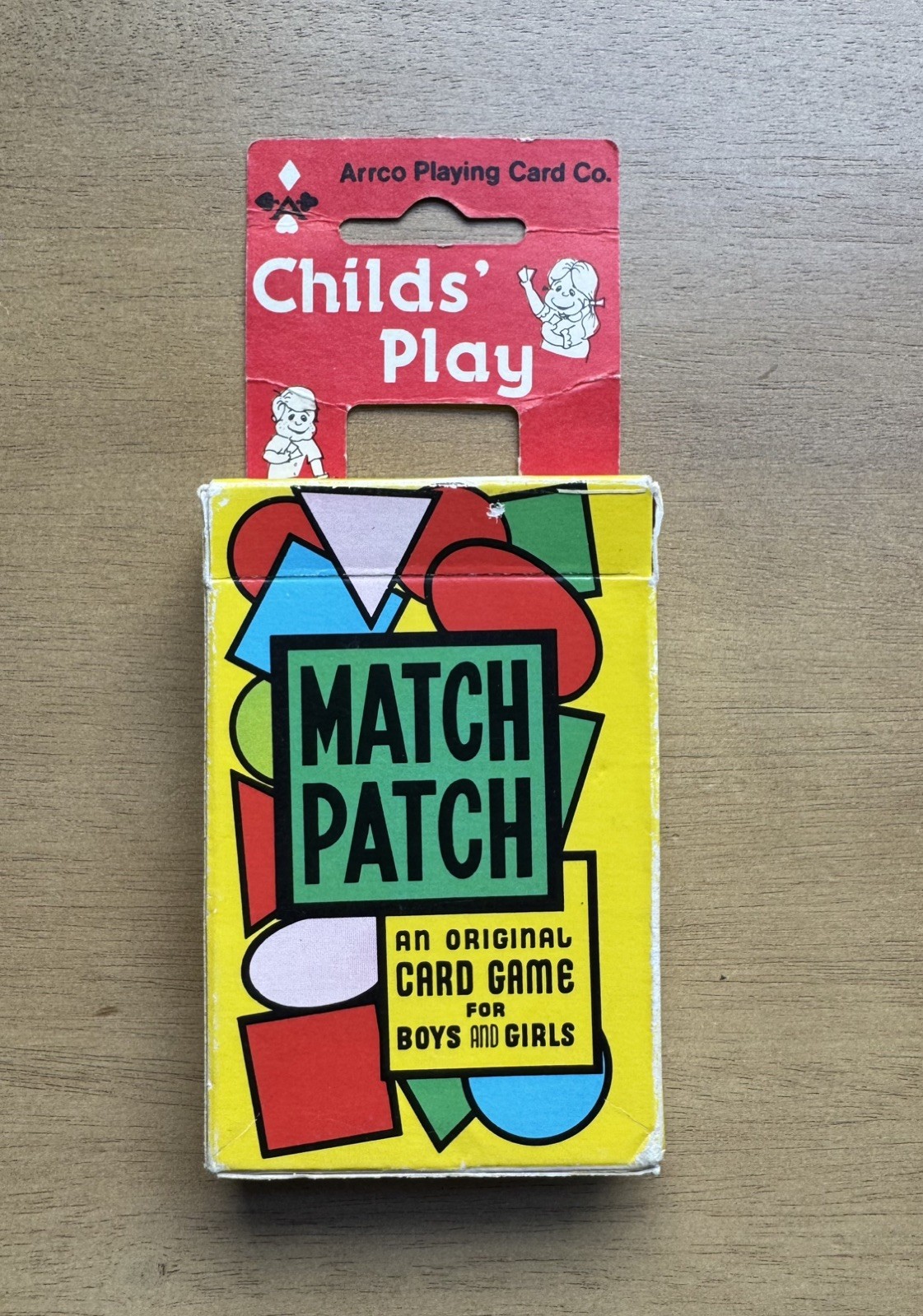 Vintage 1950s Arrco Playing Card Co. Match Patch Card Game *Missing Square Card