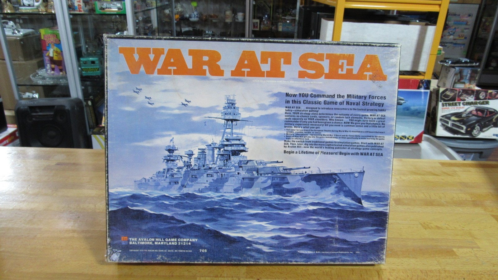 War at Sea AVH 705 1976 Avalon Hill WWII naval strategy board game NICE FR SH