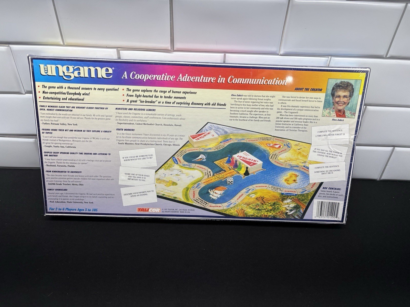 Talicor The Ungame Communication Board Game Educational 2+ Players Ages 5+ 1996