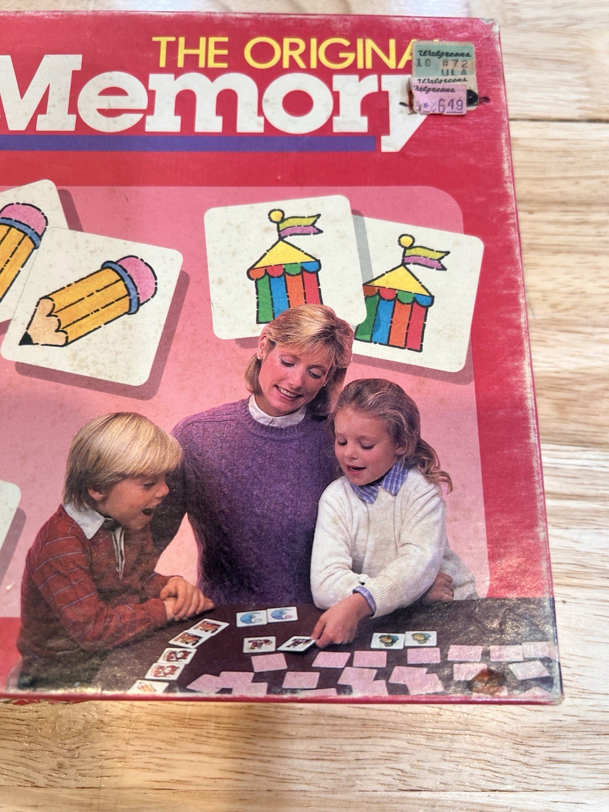 1986 Milton Bradley The Original Memory Game Vintage Read 71 Cards