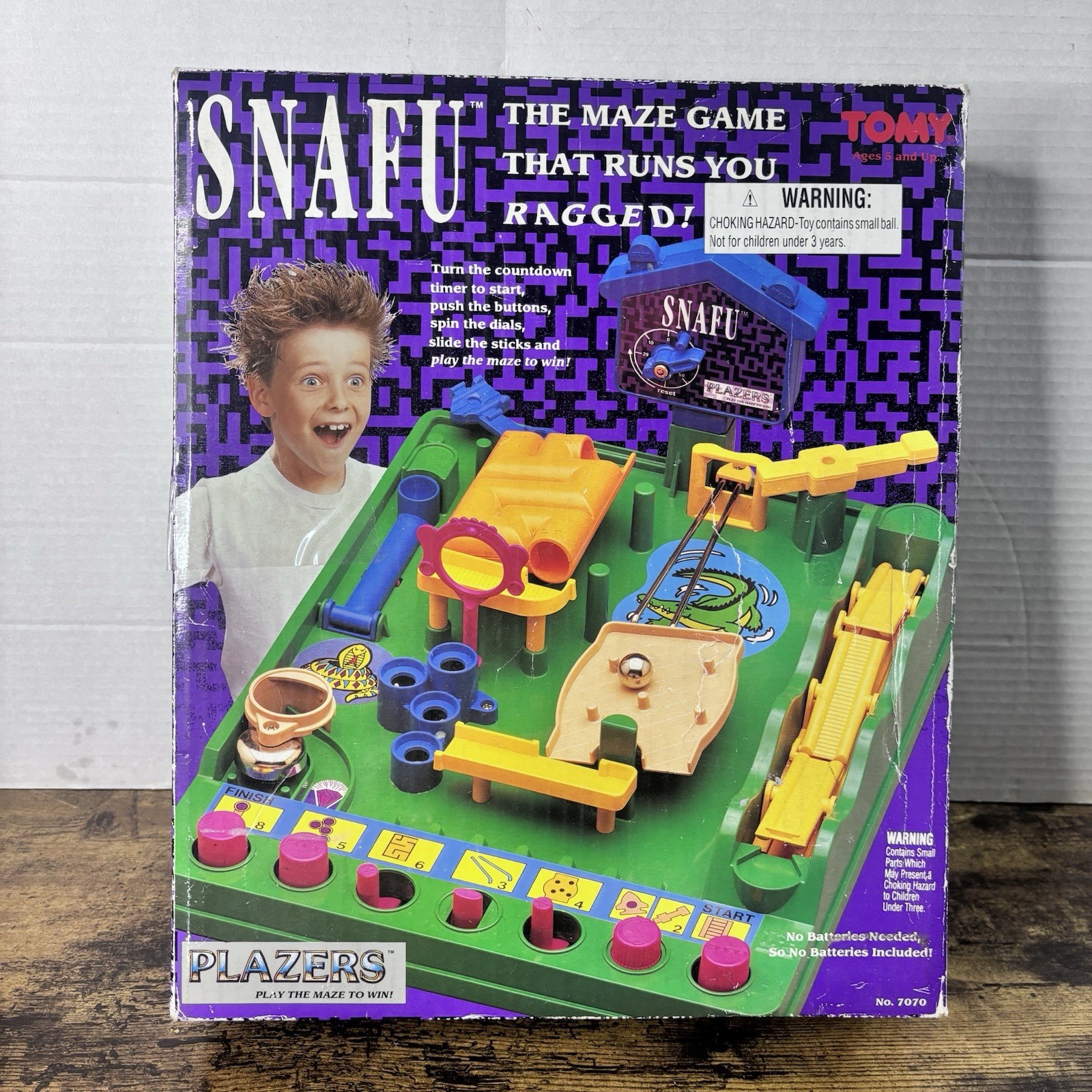 VINTAGE Snafu COMPLETE Tomy Screwball Scramble Run Yourself Ragged Marble Maze