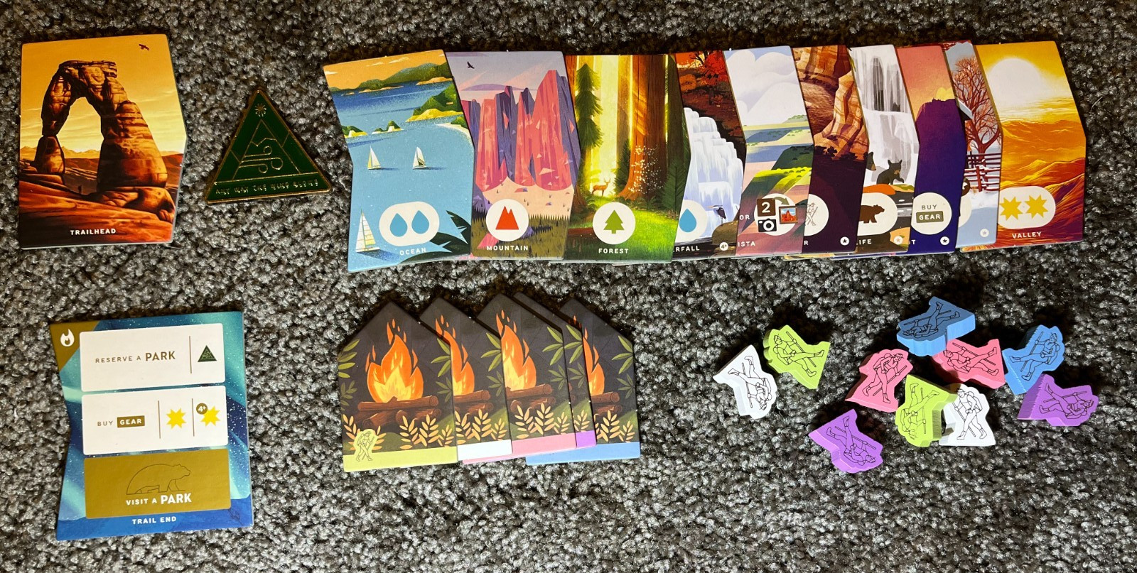 Keymaster Games: PARKS Board Game 1st Ed + Nightfall & Wildlife Expansions (NIS)